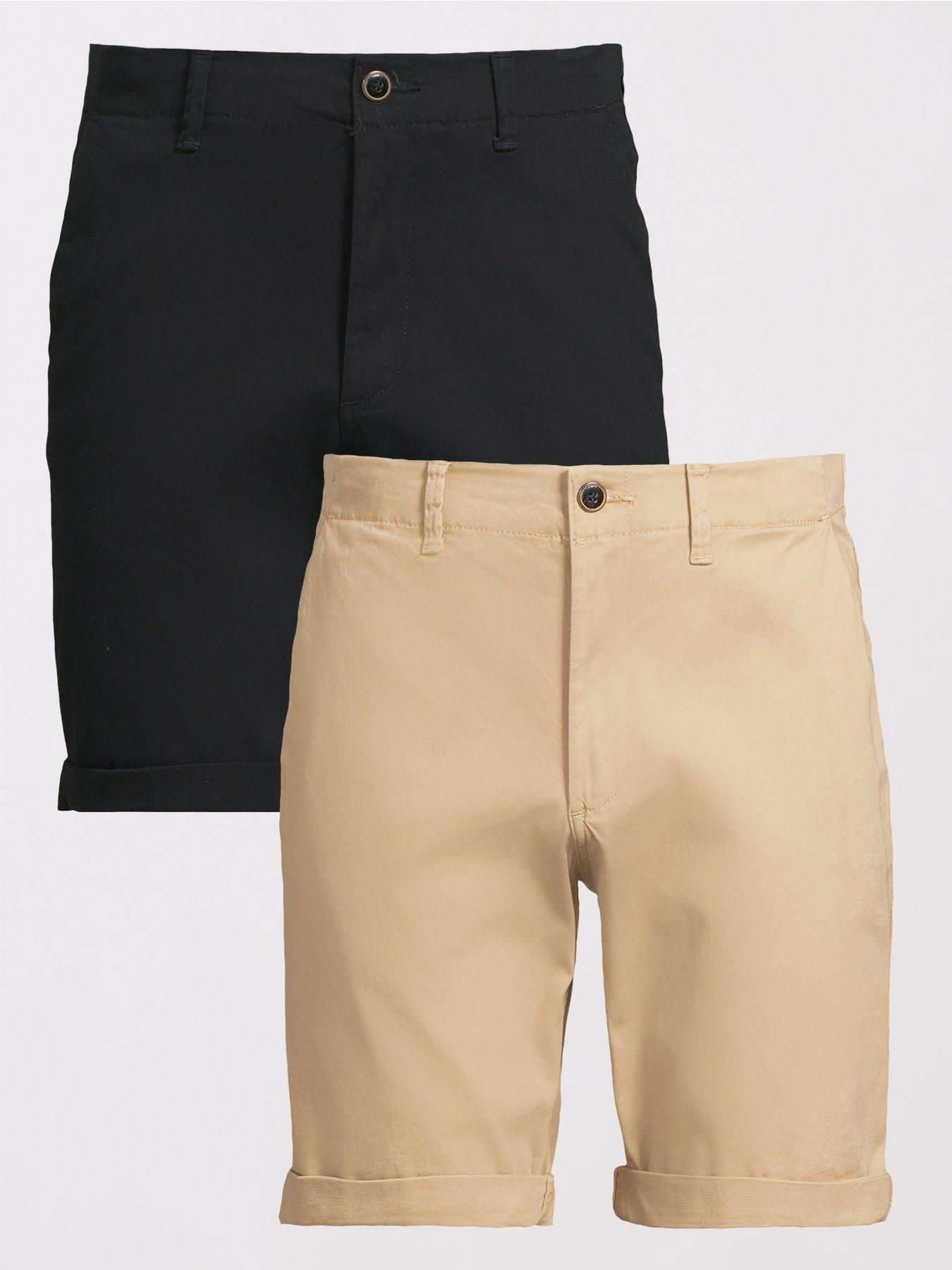 jack-jones-2-pack-chino-shorts-dark-navytan