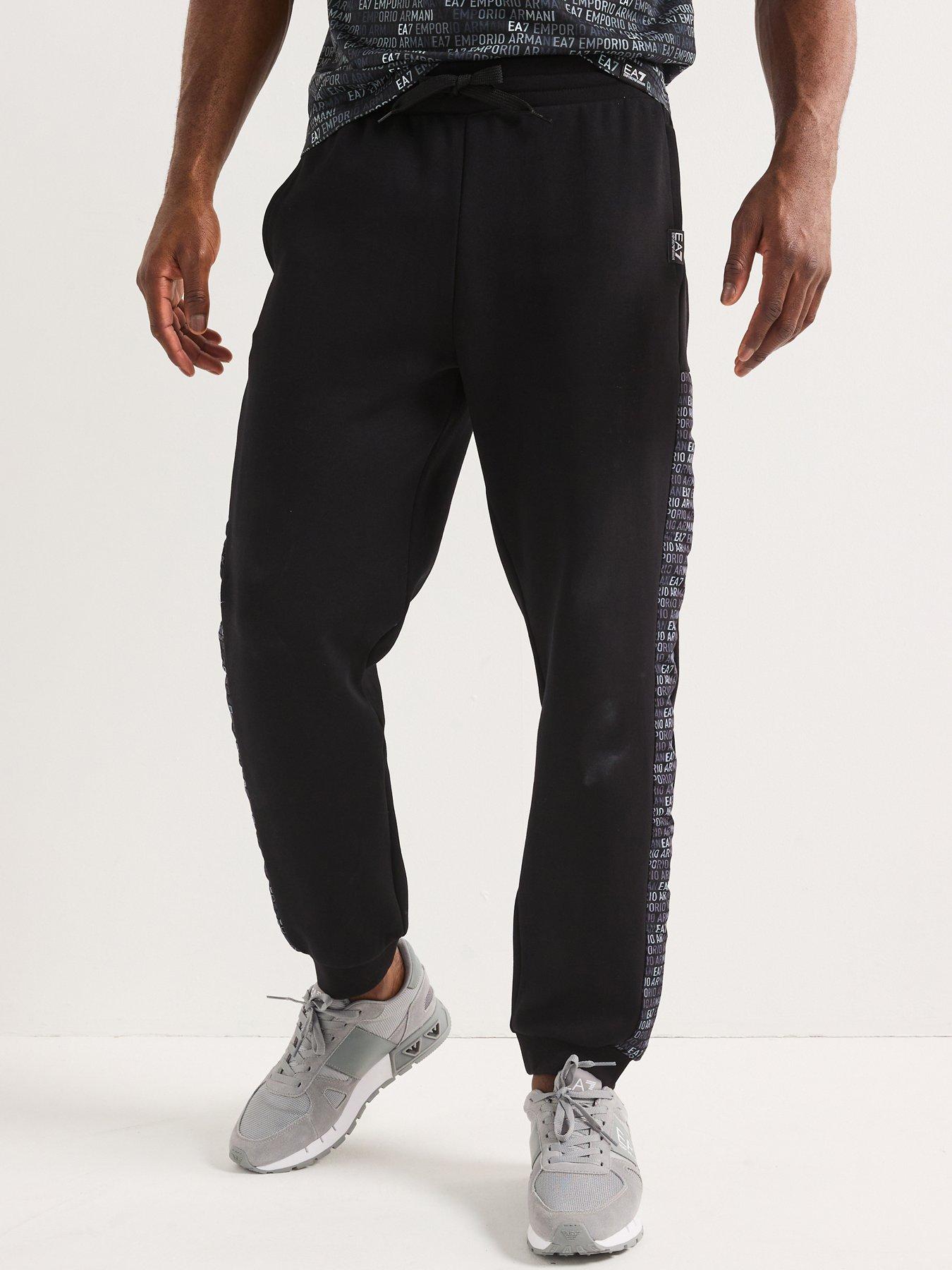 Image 1 of 6 of EA7 Emporio Armani Train Monogram Joggers - Black