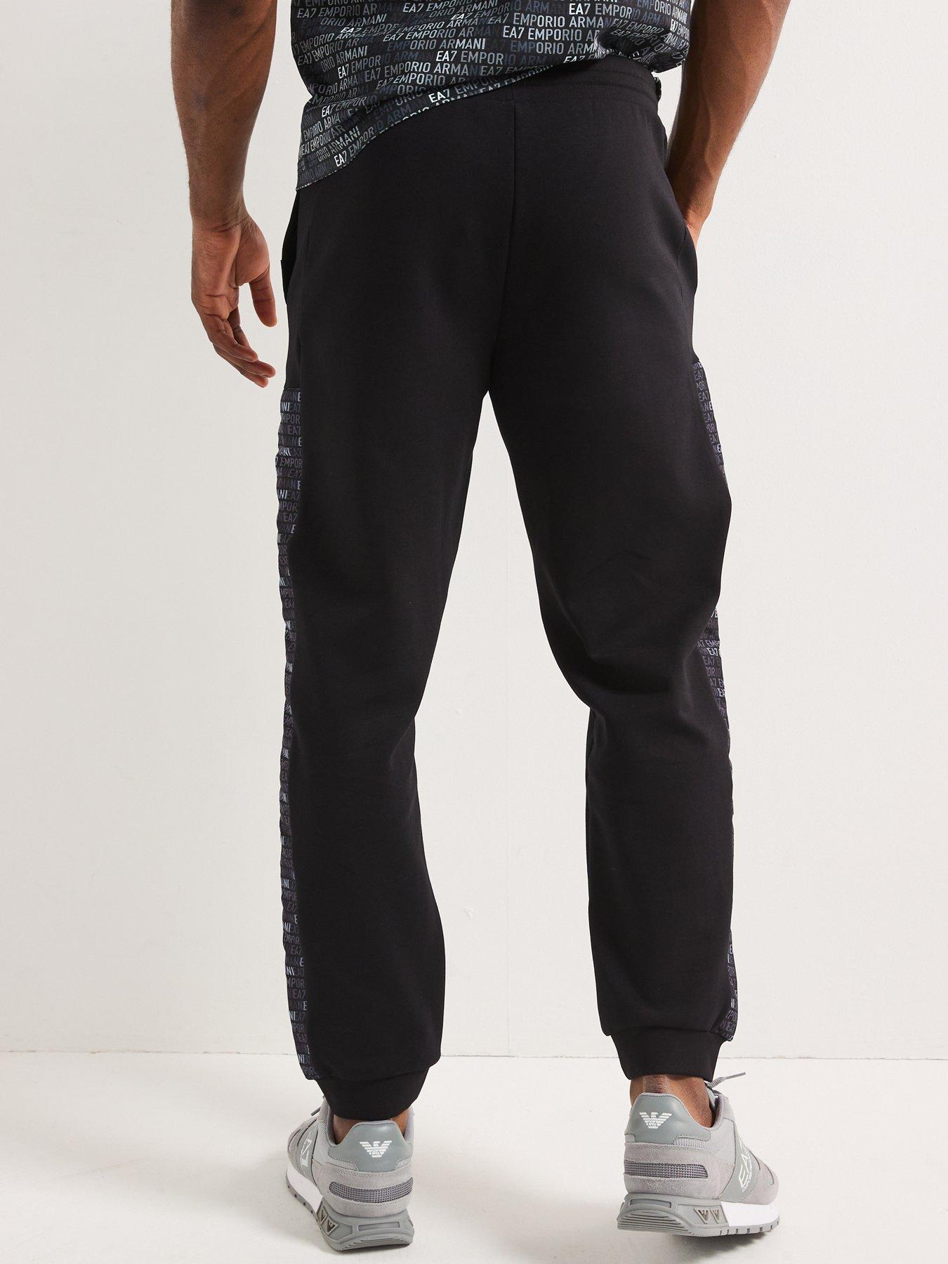 Image 2 of 6 of EA7 Emporio Armani Train Monogram Joggers - Black