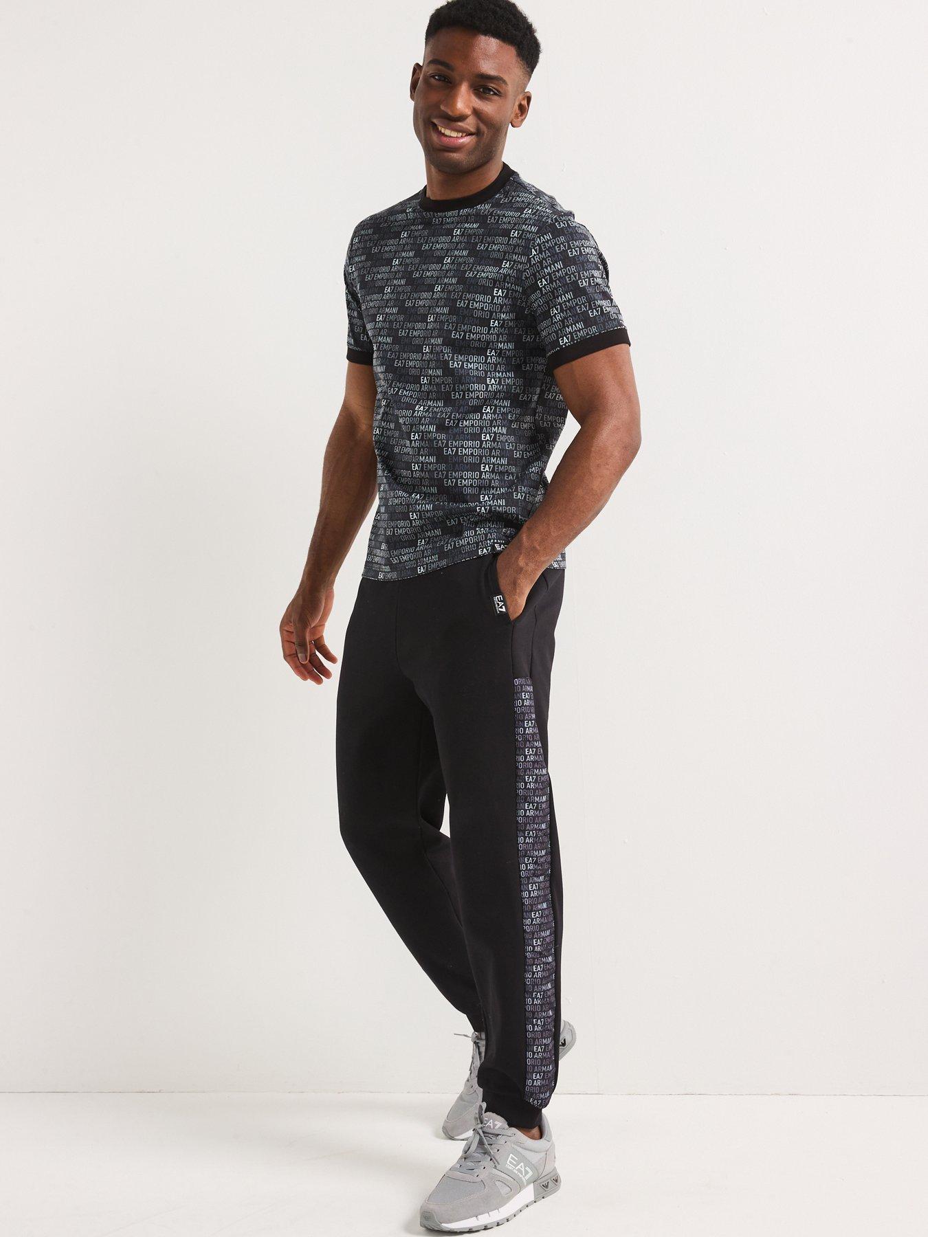 Image 5 of 6 of EA7 Emporio Armani Train Monogram Joggers - Black