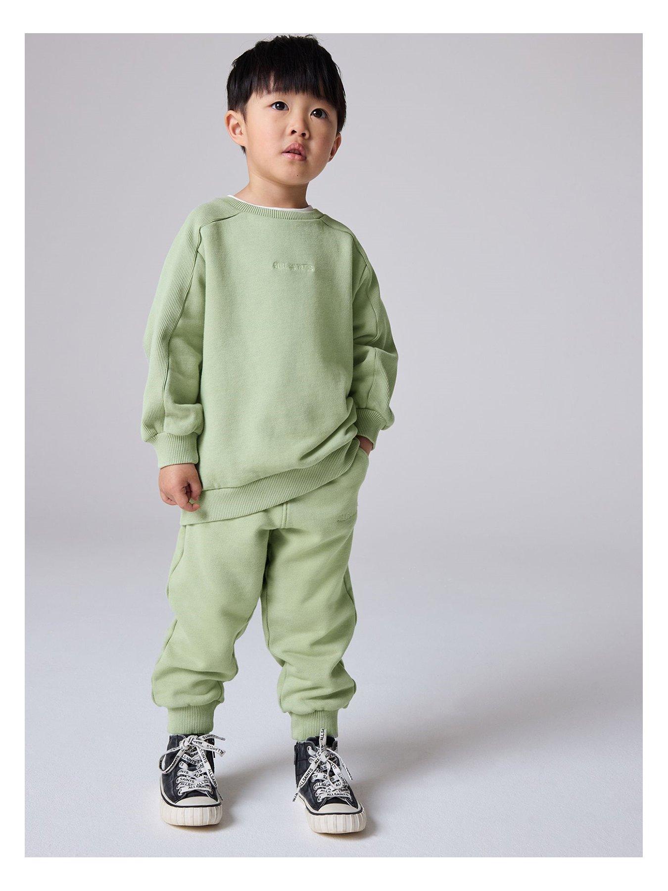 undefined Younger Boys Logo Sweat Set - Green