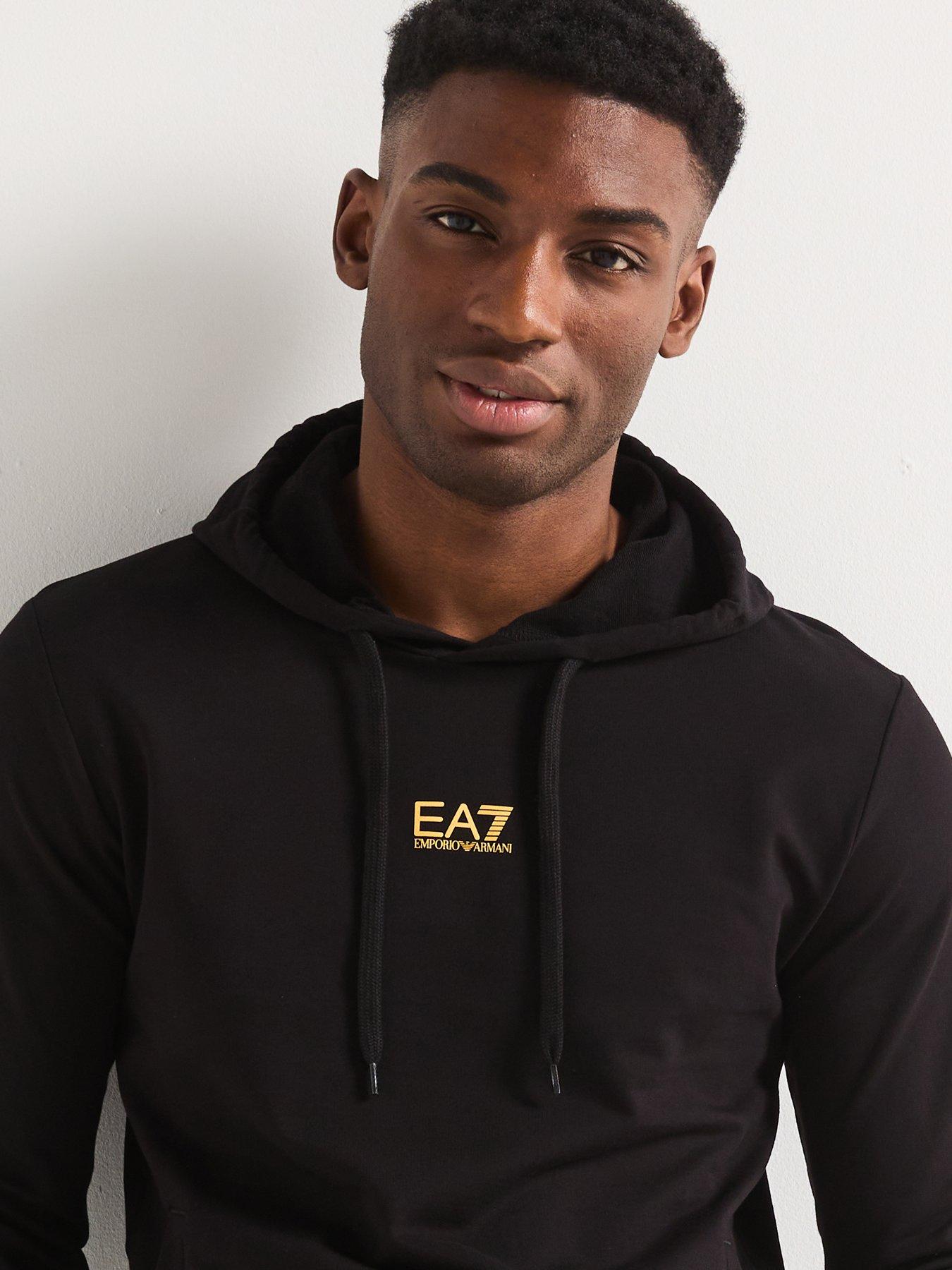  image of ea7-emporio-armani-train-core-id-hooded-tracksuit-black