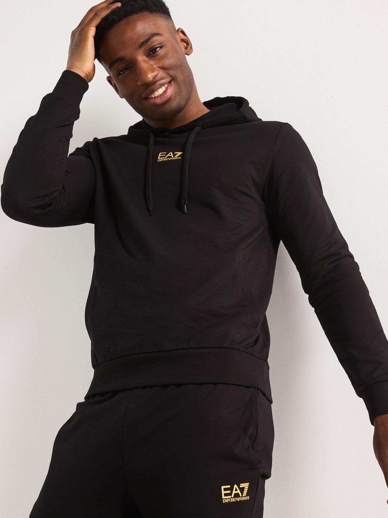  image of ea7-emporio-armani-train-core-id-hooded-tracksuit-black