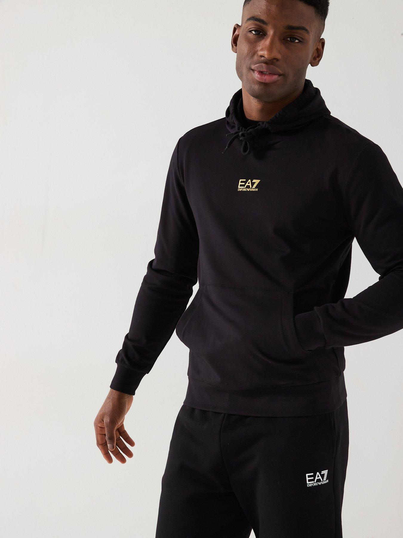  image of ea7-emporio-armani-train-core-id-overhead-hoodie-black
