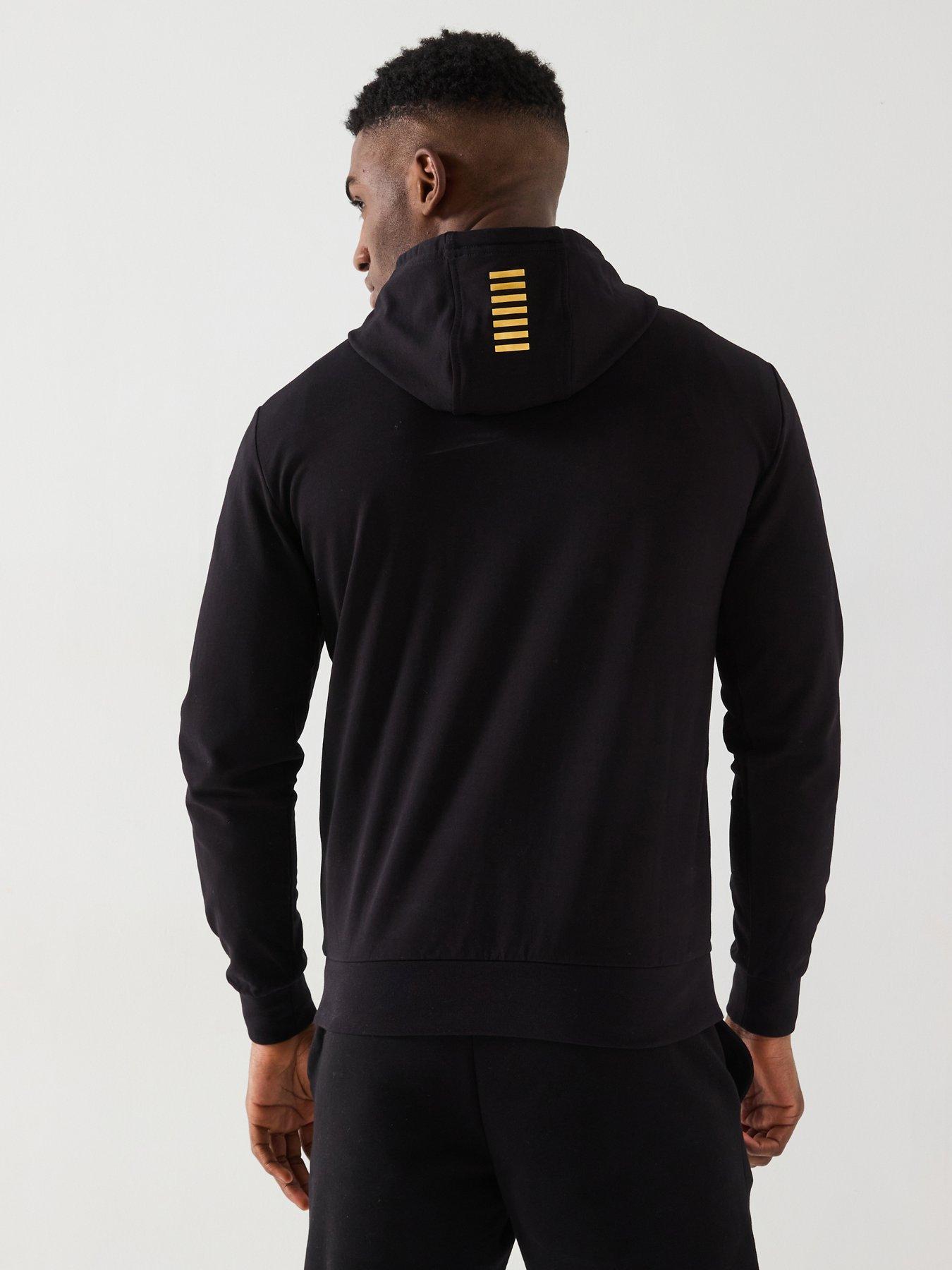  image of ea7-emporio-armani-train-core-id-overhead-hoodie-black