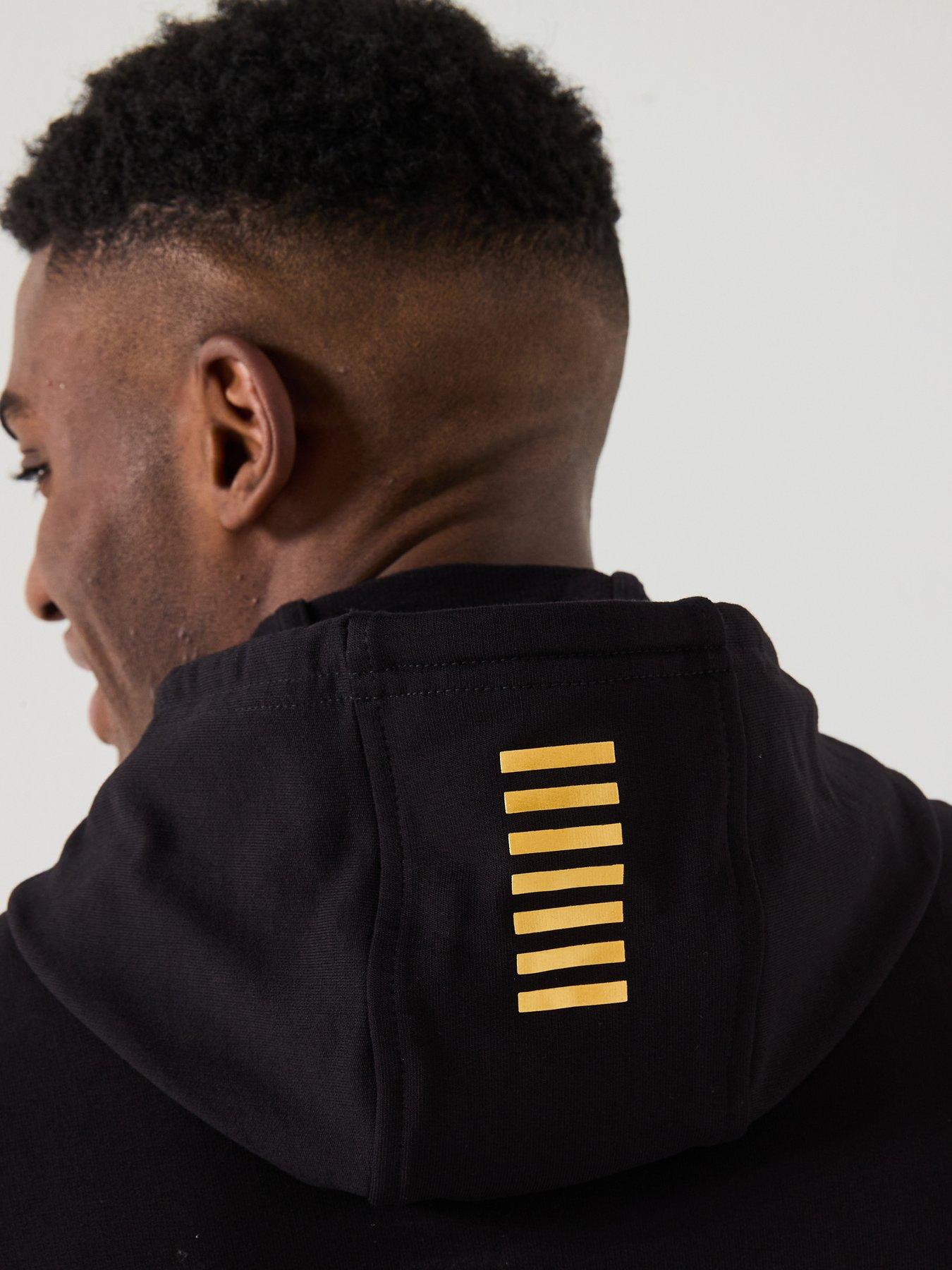  image of ea7-emporio-armani-train-core-id-overhead-hoodie-black