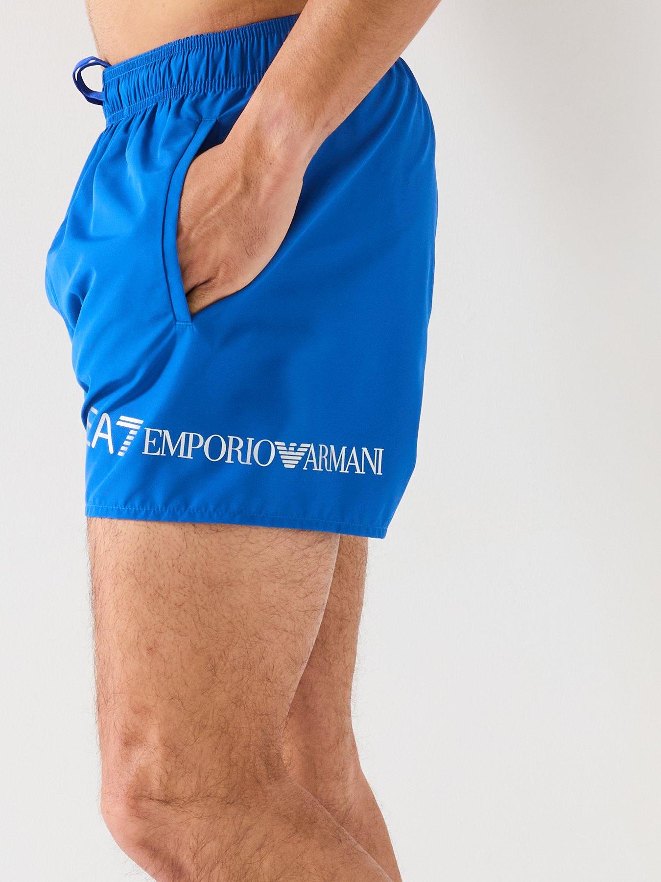  image of ea7-emporio-armani-logo-swimshort-blue