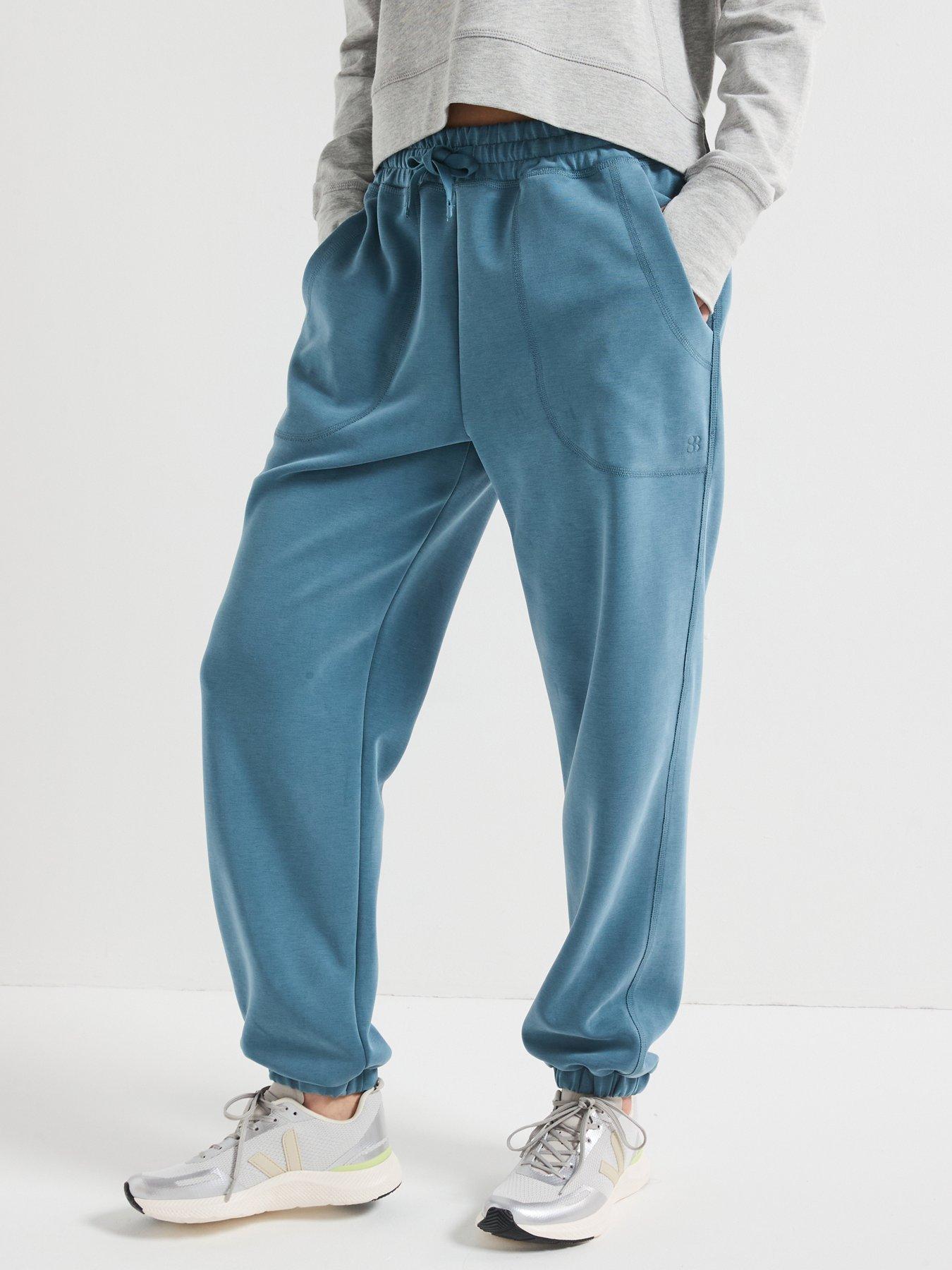 Sweaty Betty Womens Training Sand Wash Cuffed Trouser - Blue