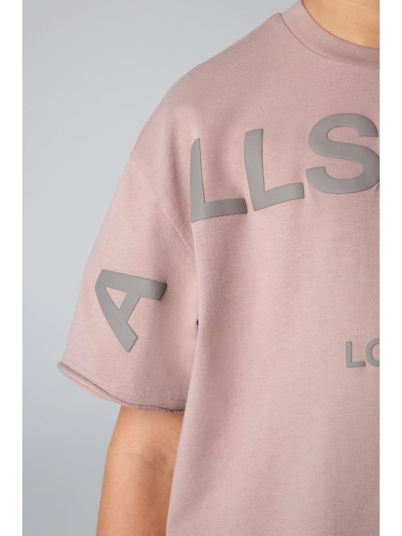 stillFront image of smallsaints-all-saints-t-shirt-and-shorts-set-pink