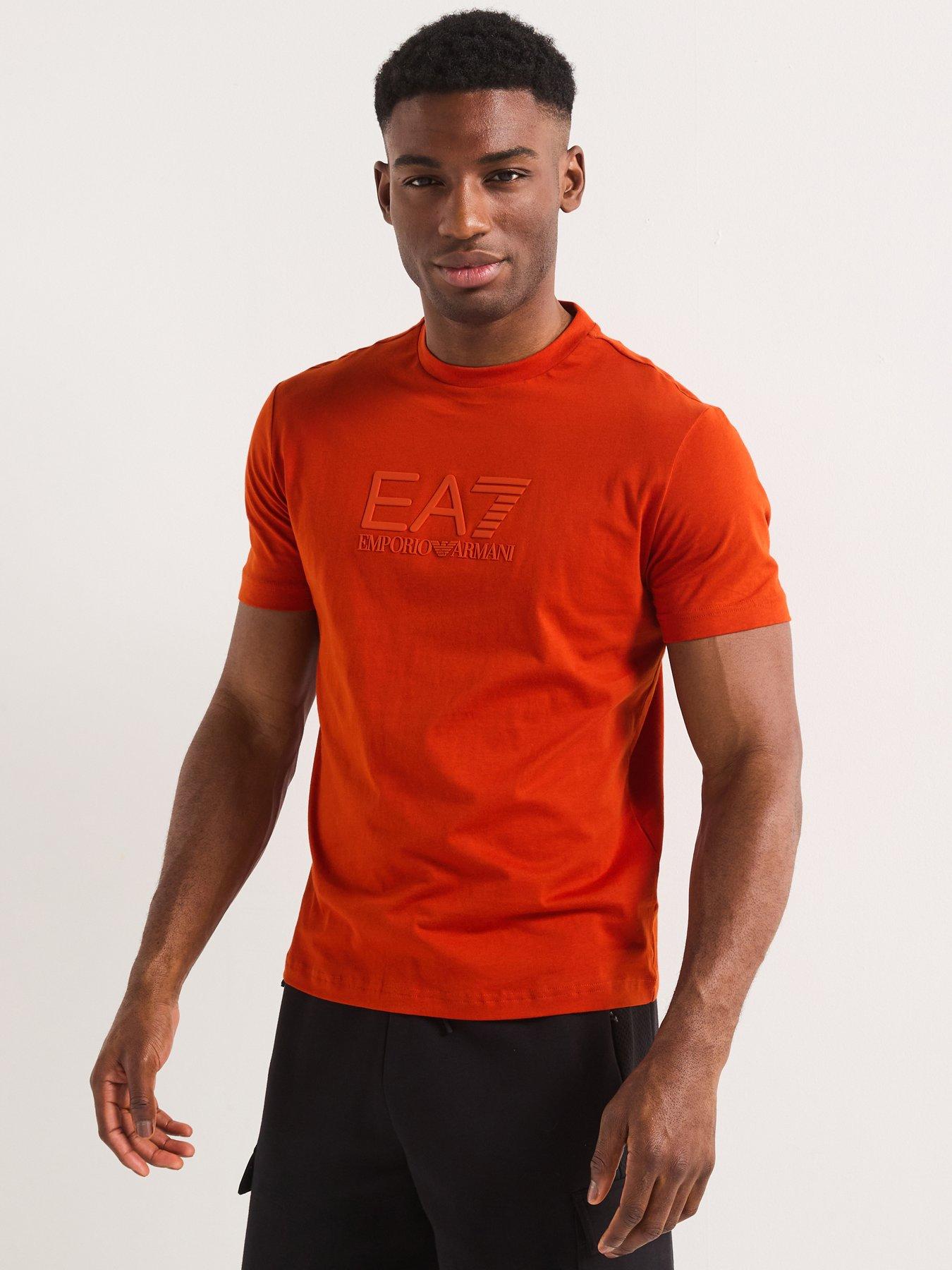  image of ea7-emporio-armani-train-visibility-crew-neck-t-shirt-red