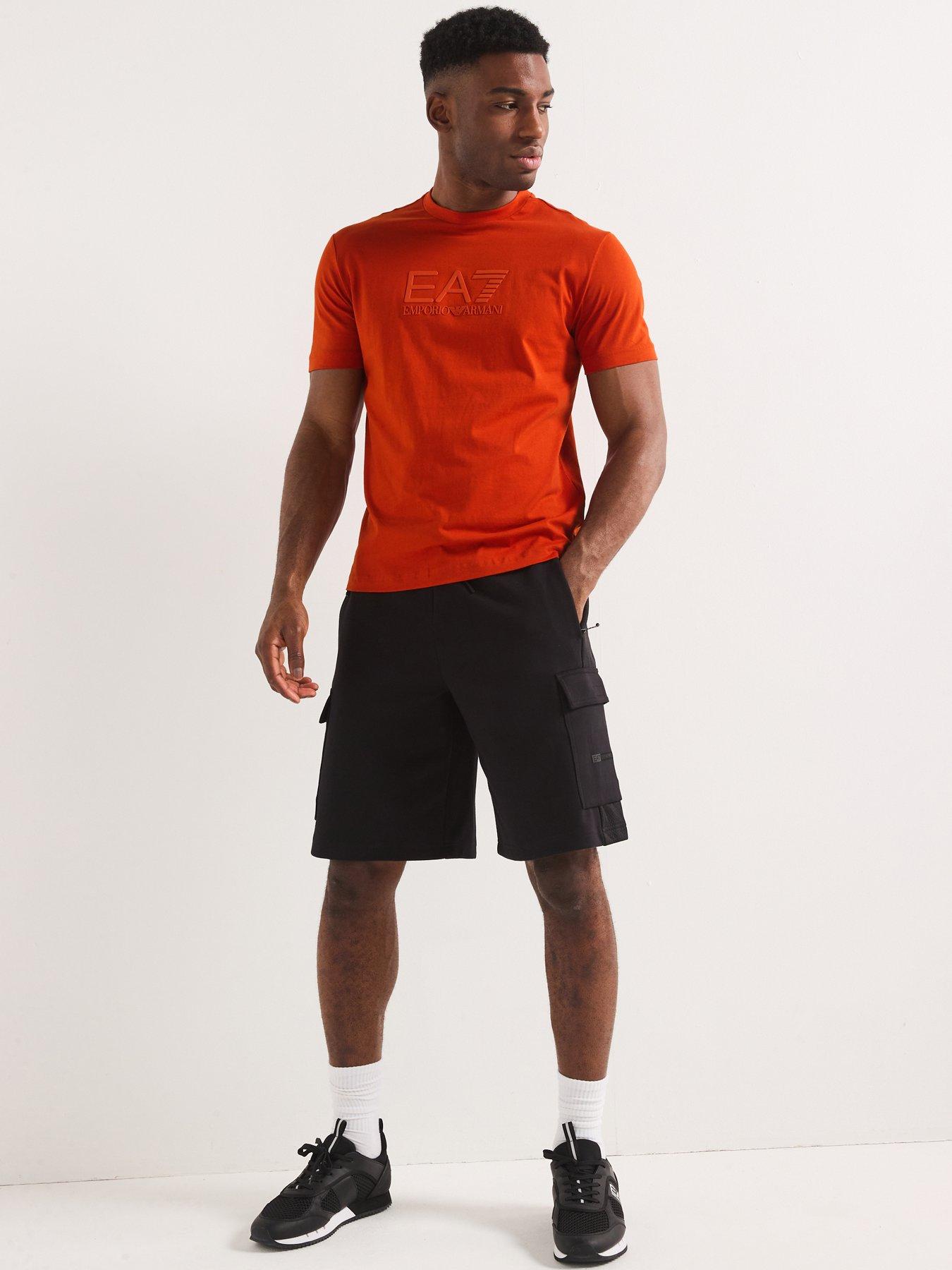  image of ea7-emporio-armani-train-visibility-crew-neck-t-shirt-red