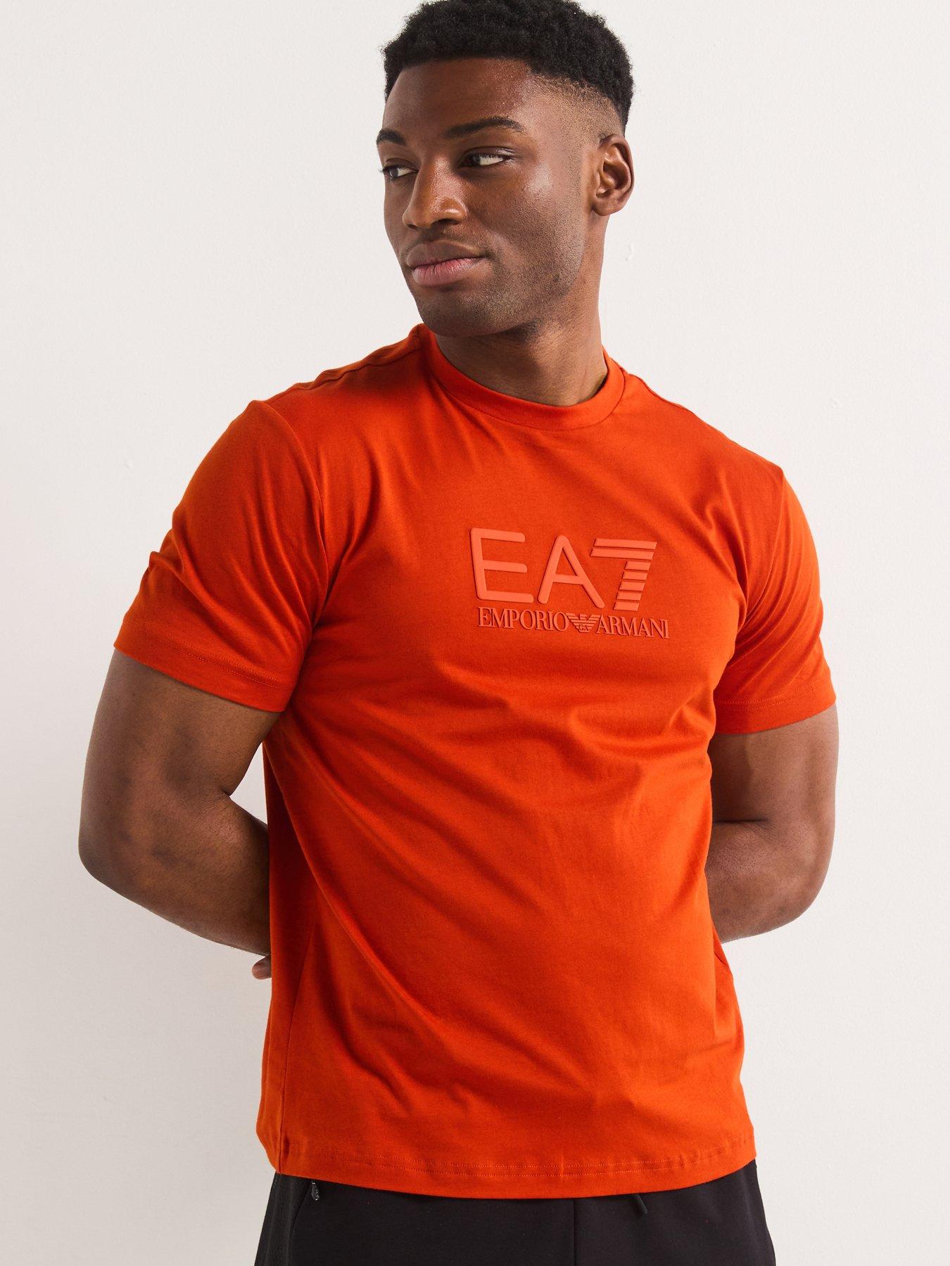  image of ea7-emporio-armani-train-visibility-crew-neck-t-shirt-red