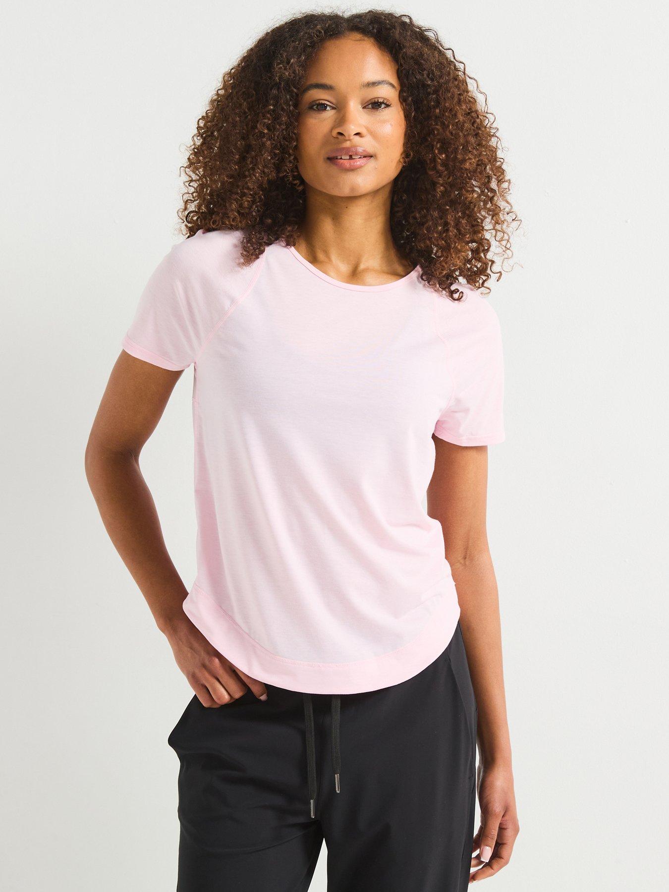 undefined Womens Running Breathe Easy T-Shirt - Pink