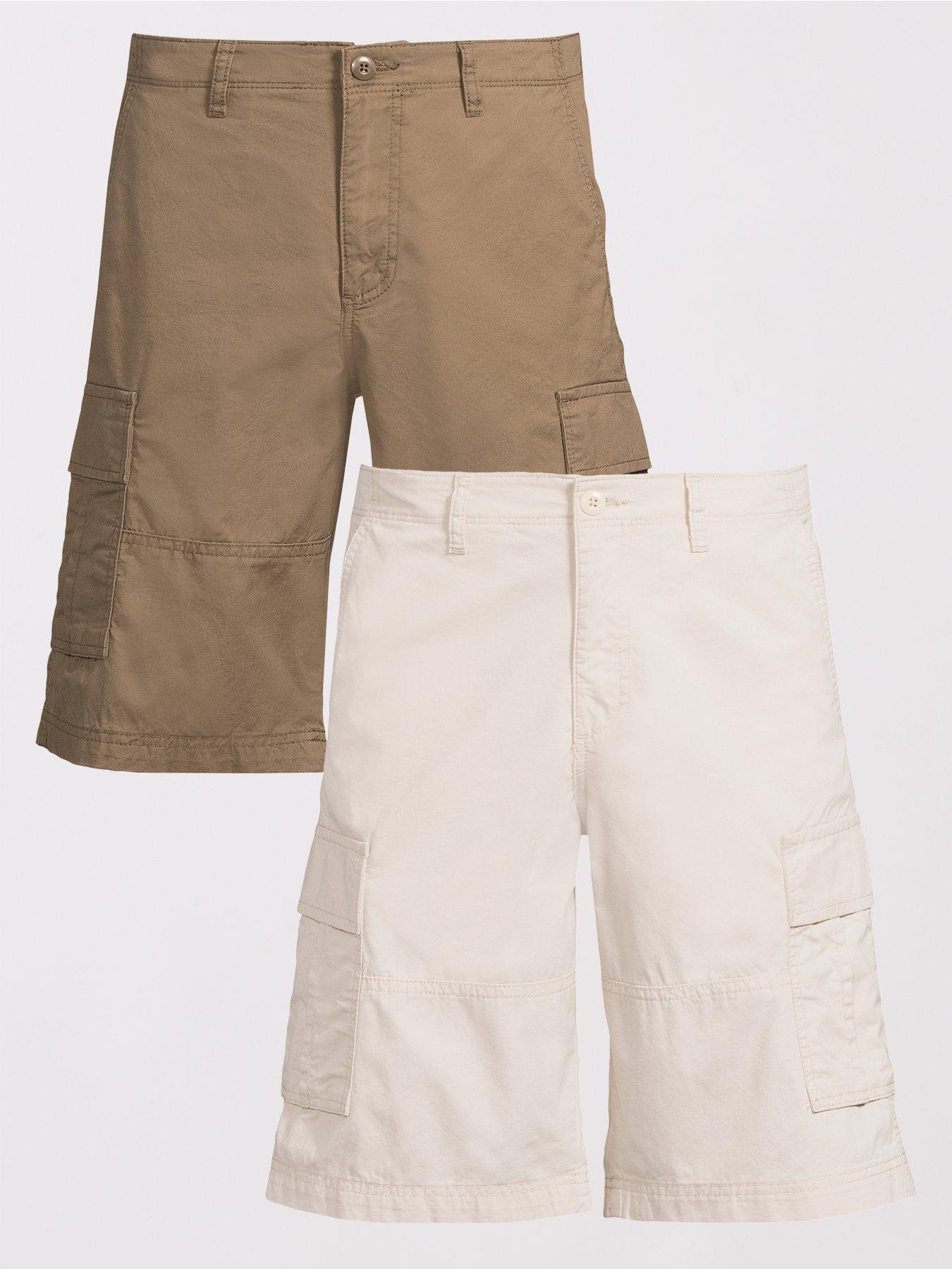 Jack & Jones Jack  &  Jones Cole Mateo Cargo Shorts Mid Length 2pk