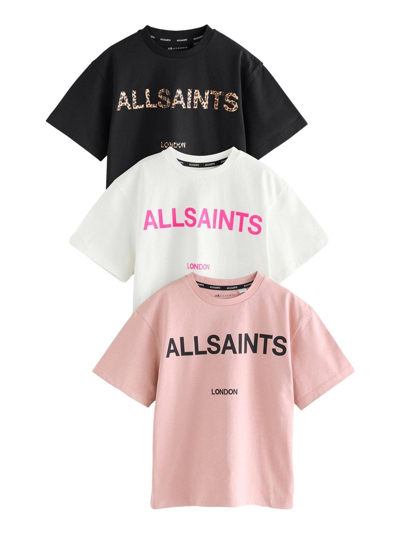Image 1 of 6 of smALLSAINTS Girls 3 Pack Logo T-shirt - Multi