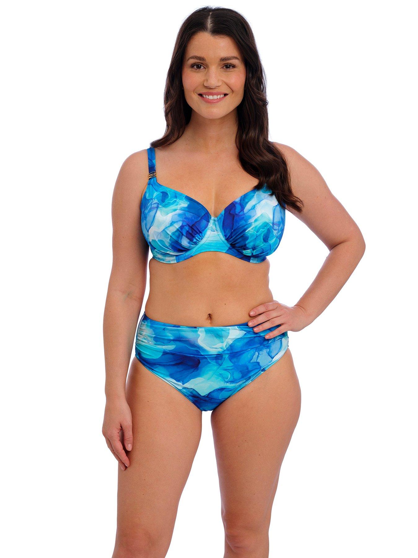 Fantasie SAUNTON SANDS UW Gathered Full Cup Bikini Top - Blue