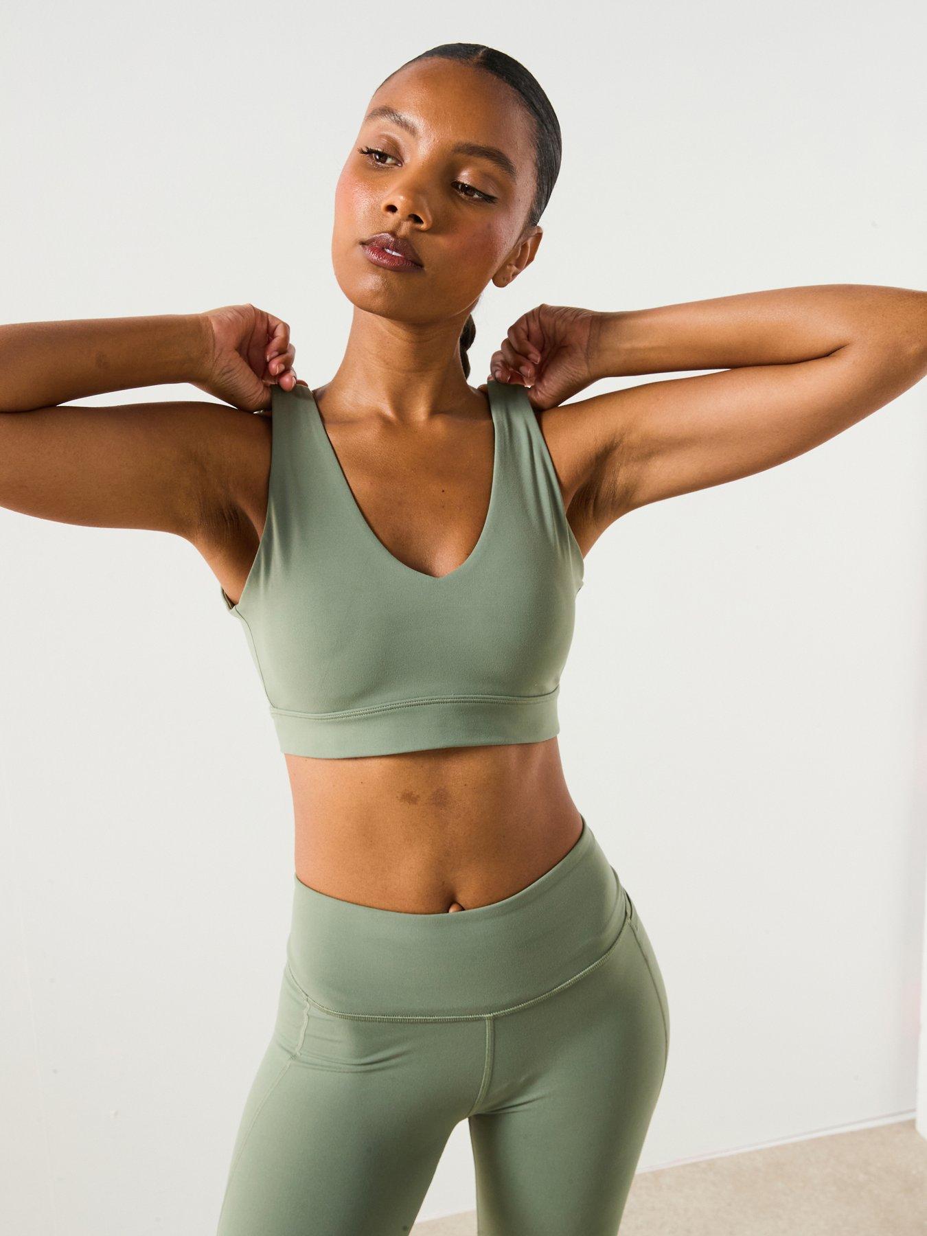 image of sweaty-betty-womens-ultimate-yoga-voop-bra-green