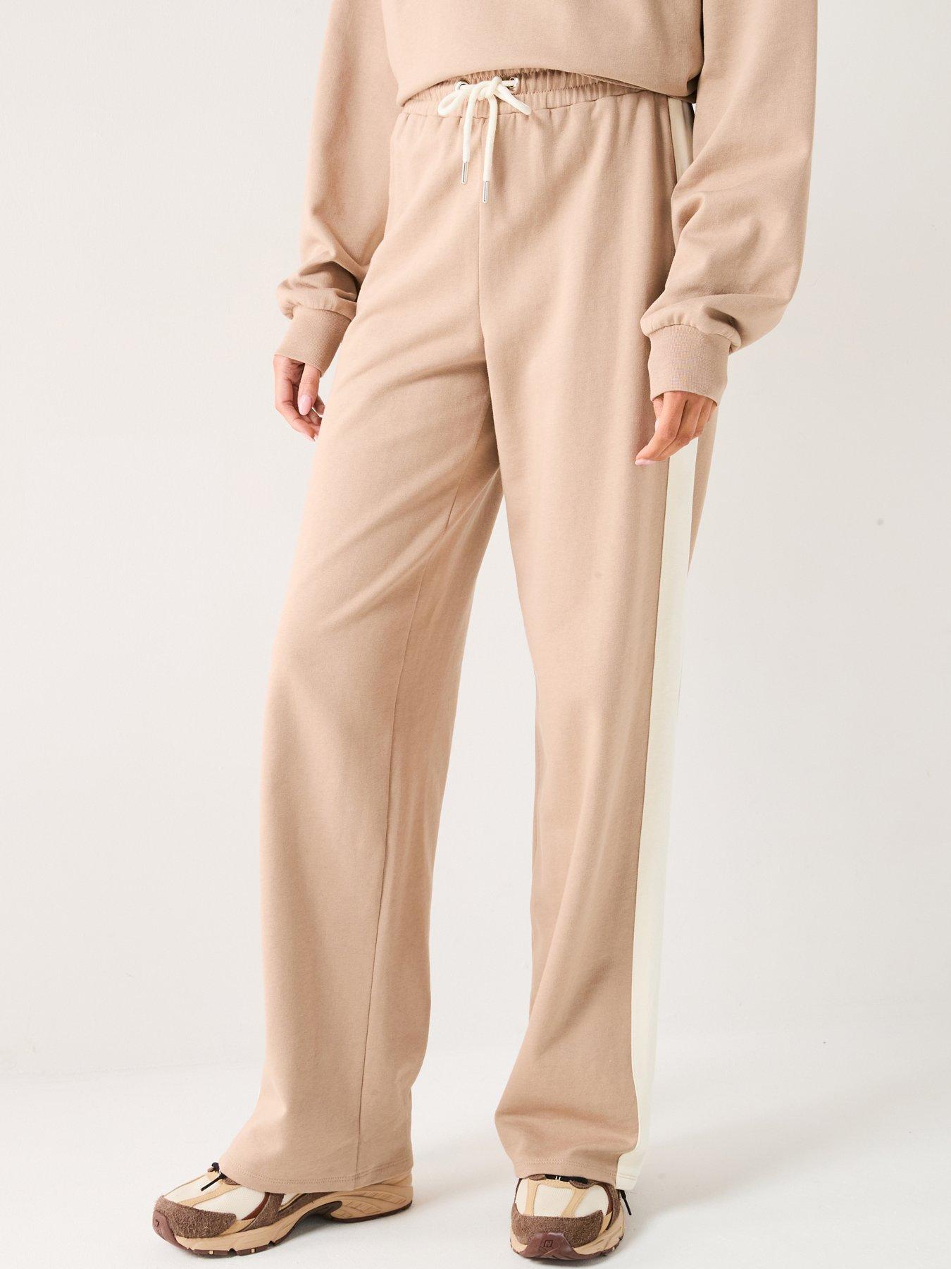 v-by-very-side-stripenbspco-ordnbspjoggers-brown
