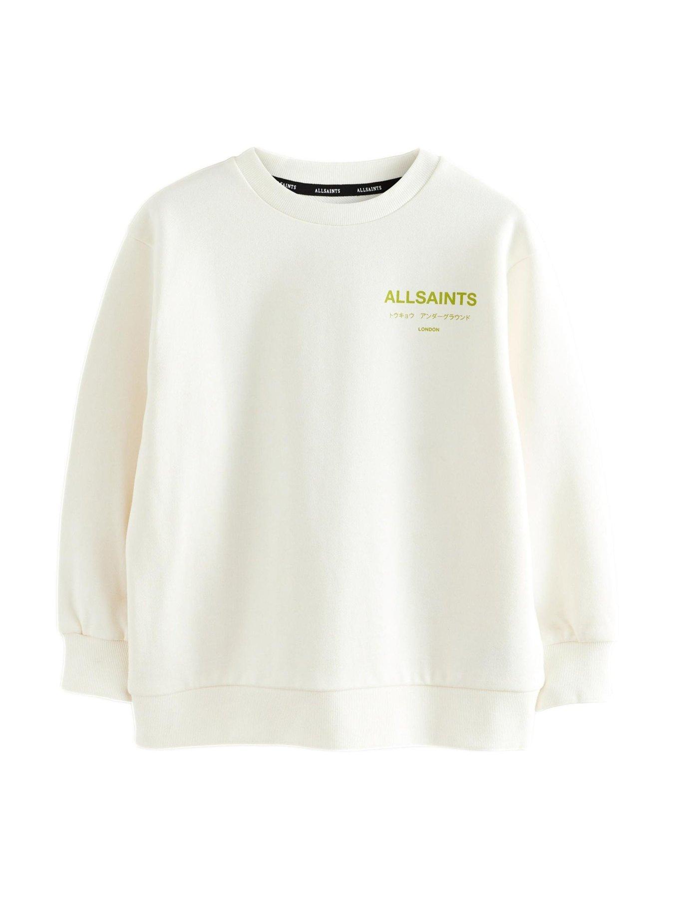 Image 5 of 7 of smALLSAINTS Boys Neon Backprint Sweatshirt - White