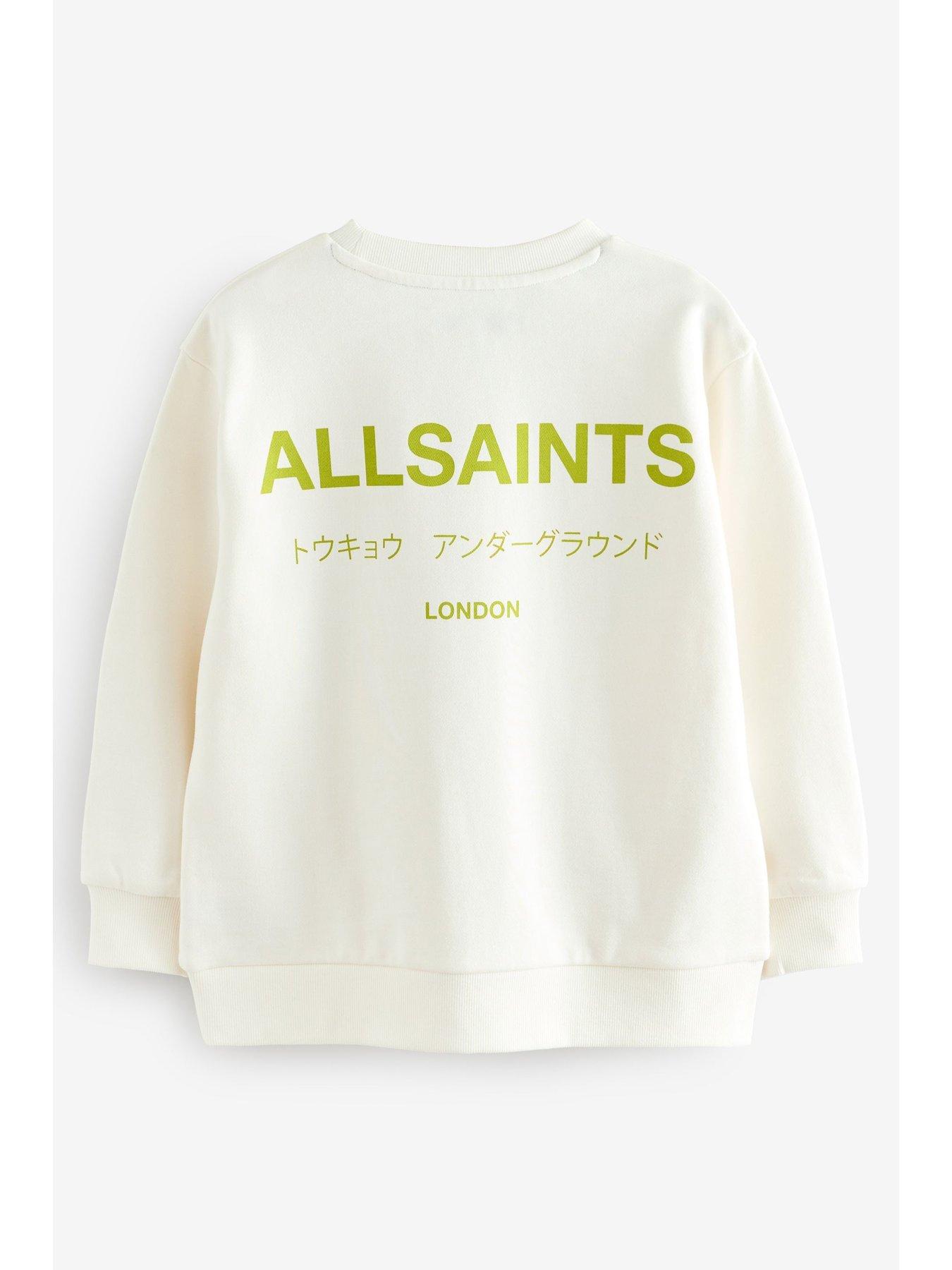 Image 6 of 7 of smALLSAINTS Boys Neon Backprint Sweatshirt - White