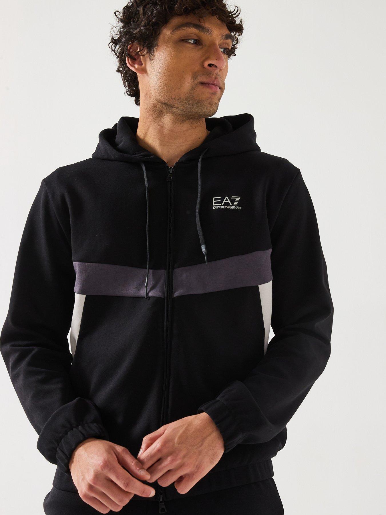 Image 3 of 6 of EA7 Emporio Armani Colour Block Tracksuit - Black