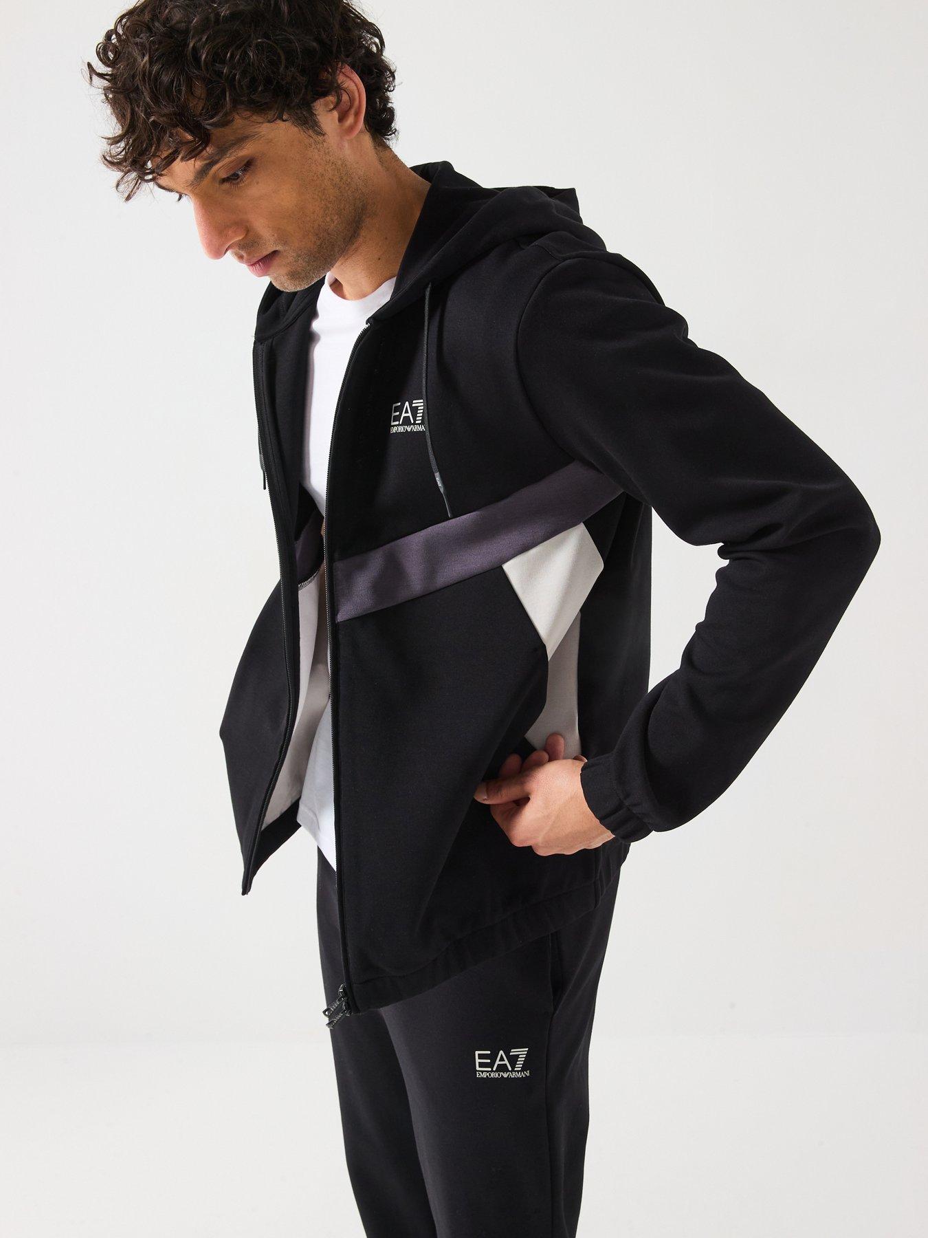 Image 5 of 6 of EA7 Emporio Armani Colour Block Tracksuit - Black