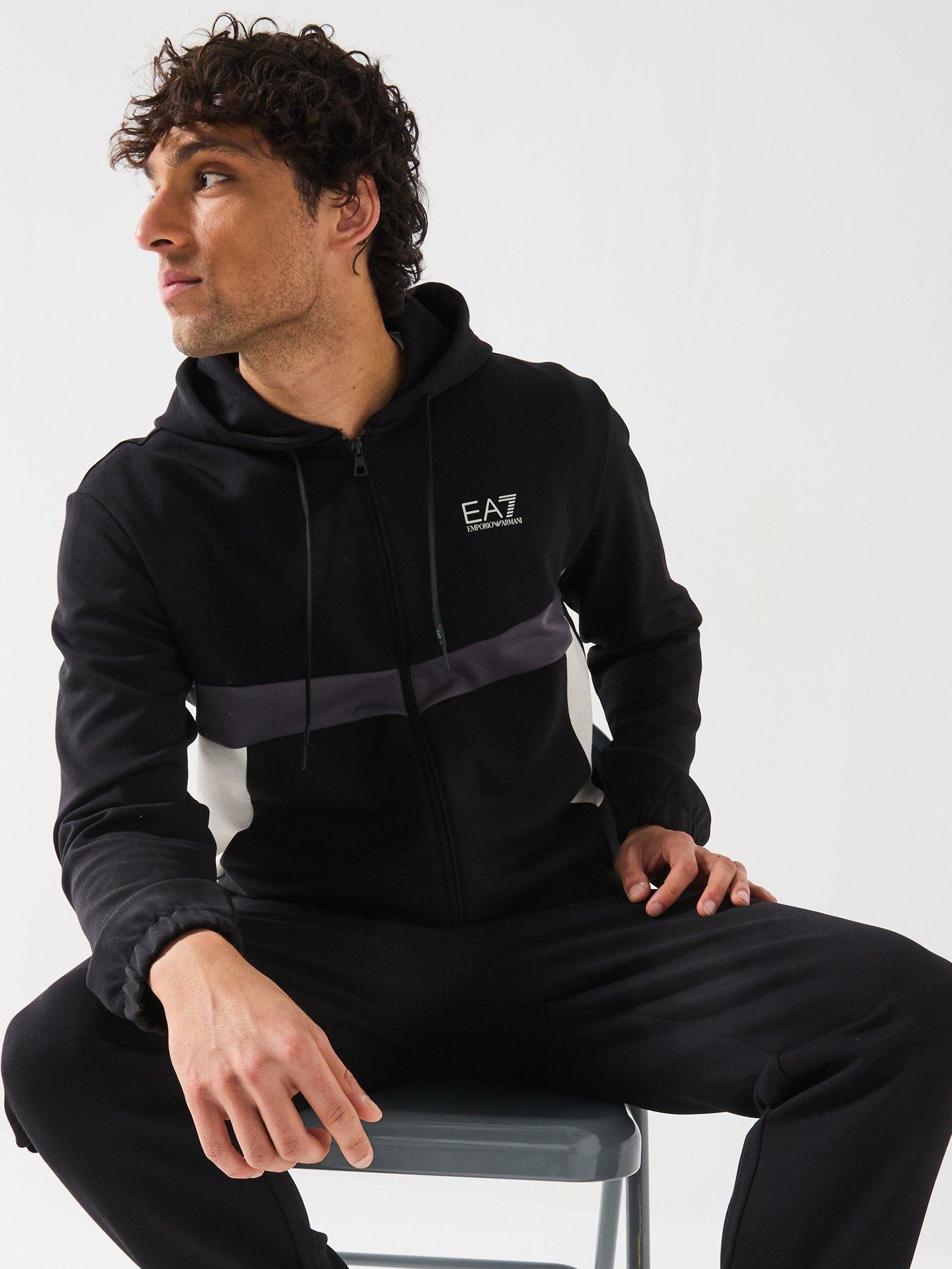 Image 6 of 6 of EA7 Emporio Armani Colour Block Tracksuit - Black