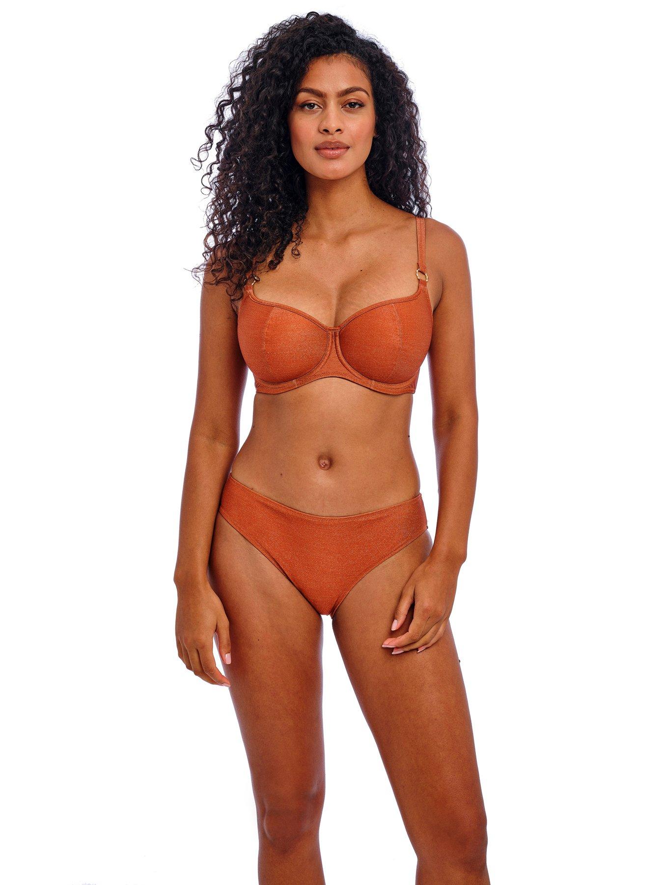 Freya Arizona Wave Metallic Sweetheart Uw Bikini Top - Orange