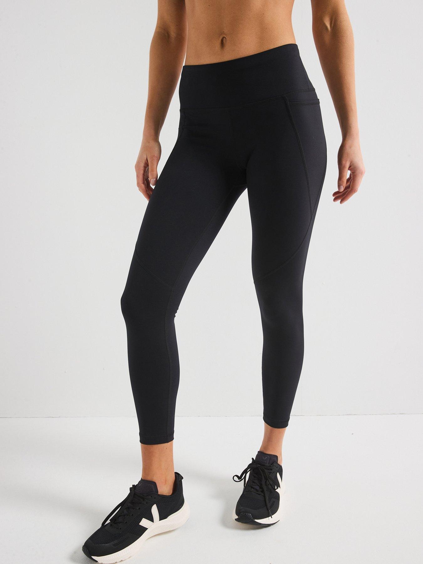 undefined Womens Training Power 7/8 Workout Leggings - Black