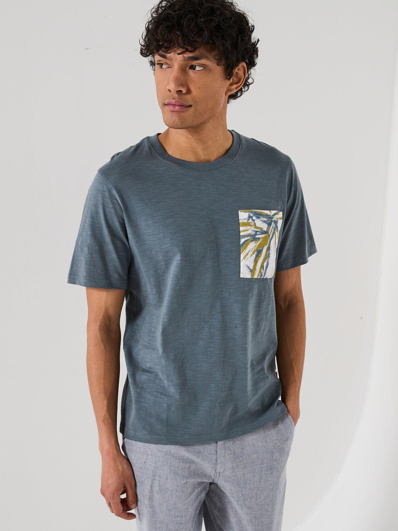 jack-jones-split-printed-pocket-t-shirt-blue