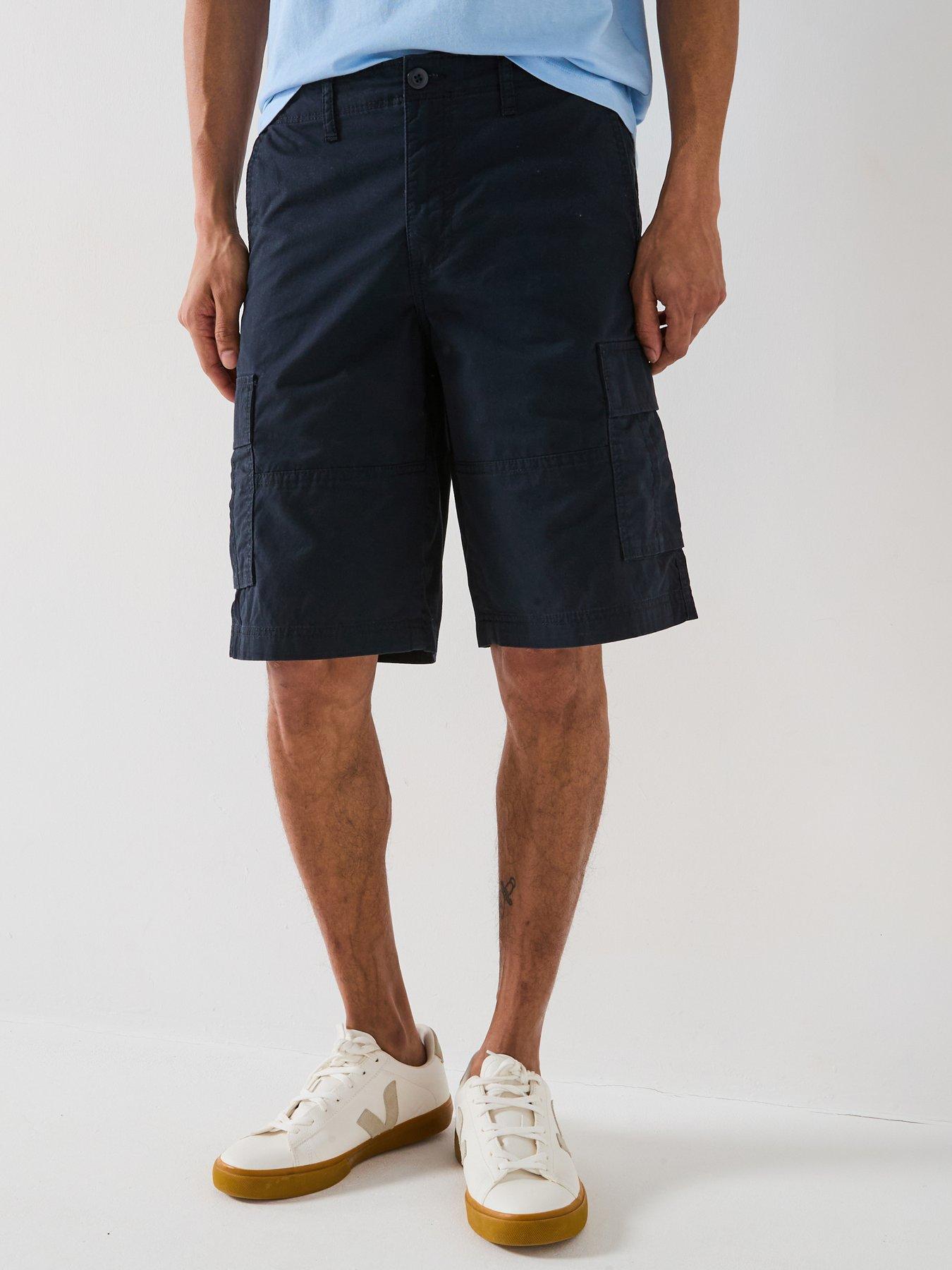  image of jack-jones-cole-mateo-cargo-shorts-dark-navy