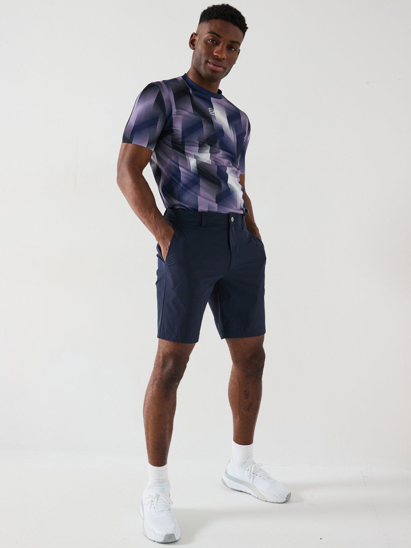  image of ea7-emporio-armani-technical-shorts-blue