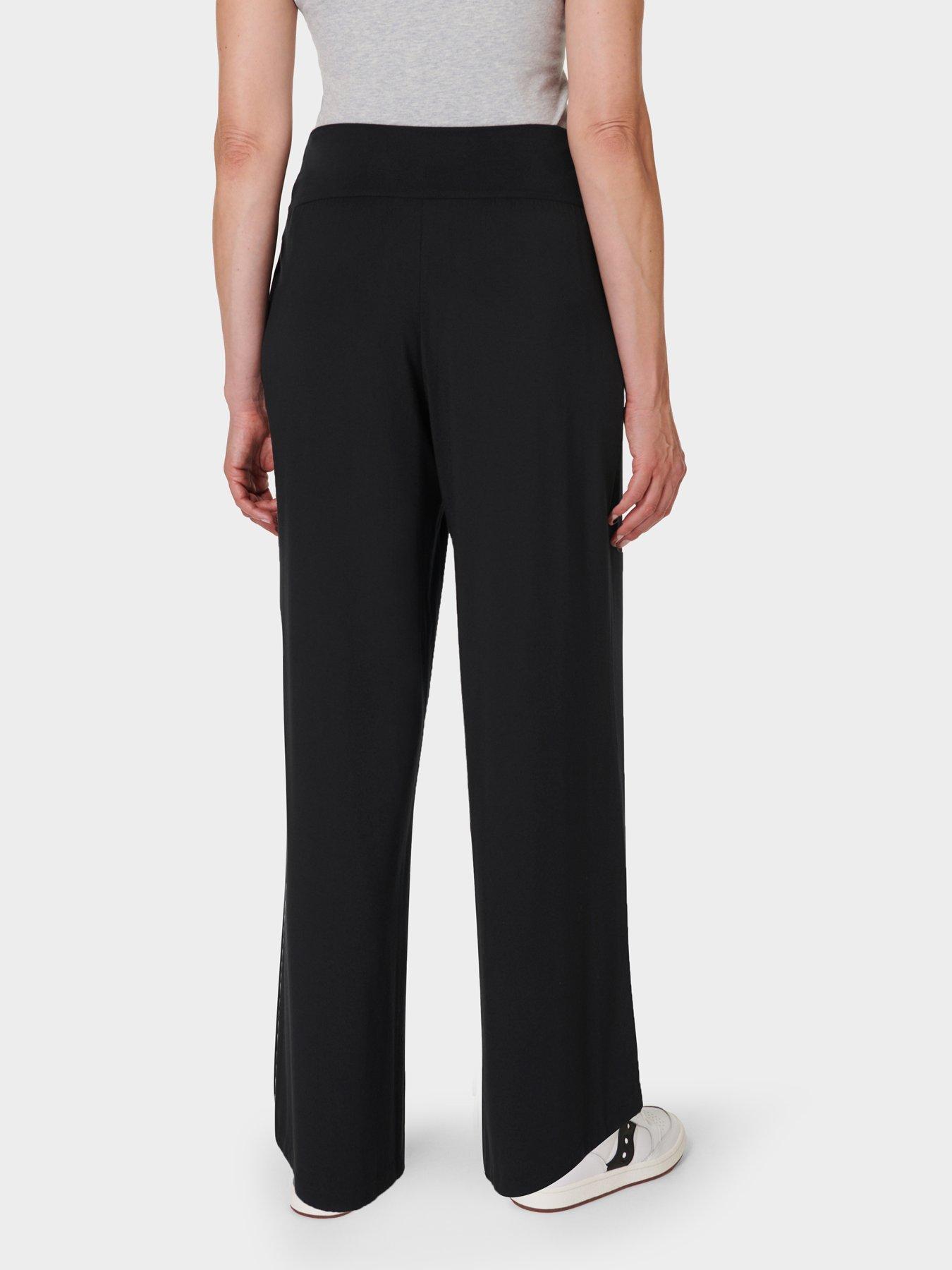Image 2 of 6 of Sweaty Betty Womens Training Modal Wide Leg Trouser - Black