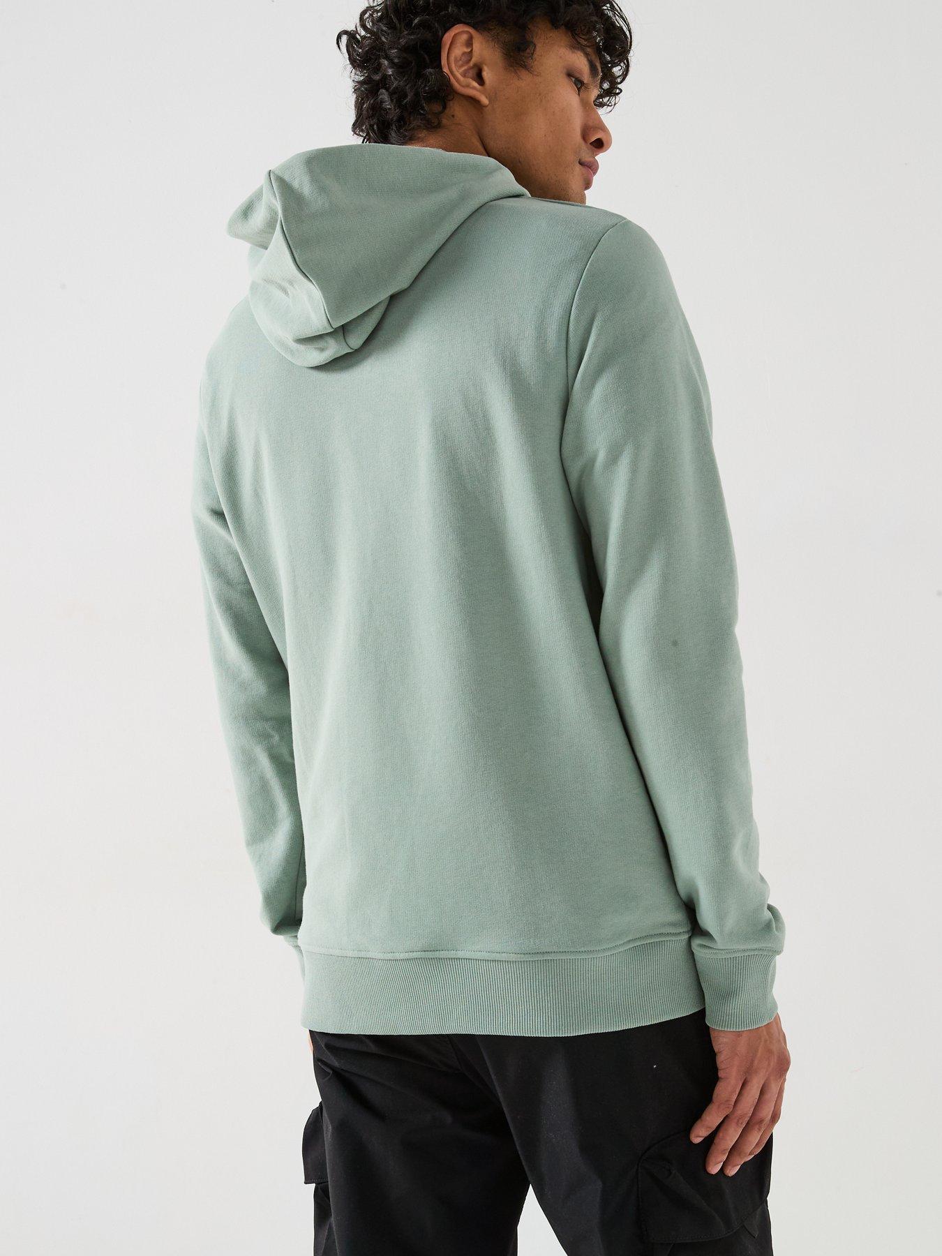  image of jack-jones-palm-circle-graphic-overhead-hoodie-light-green