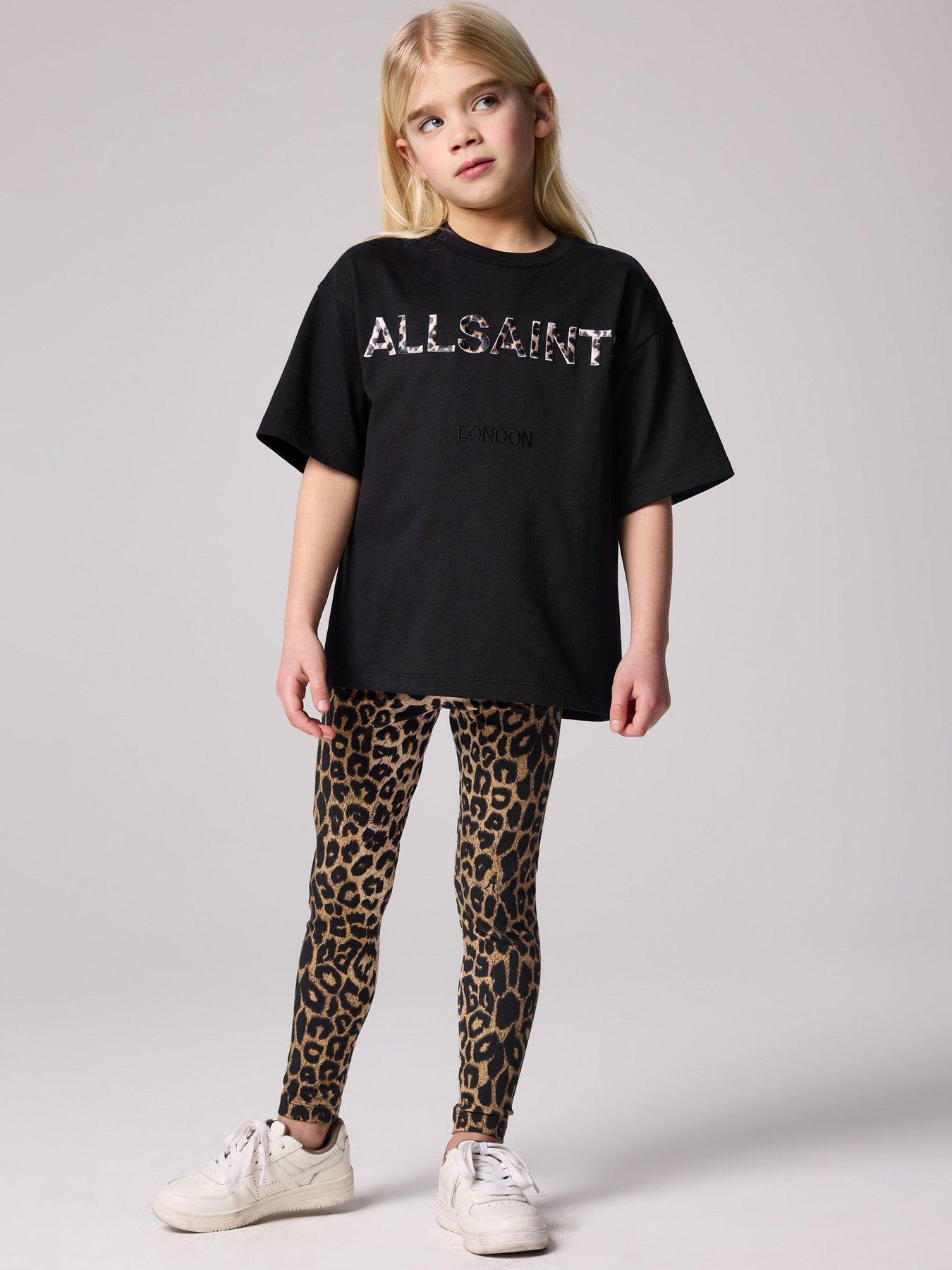 smALLSAINTS All Saints Girls Leopard Tee And Legging Set