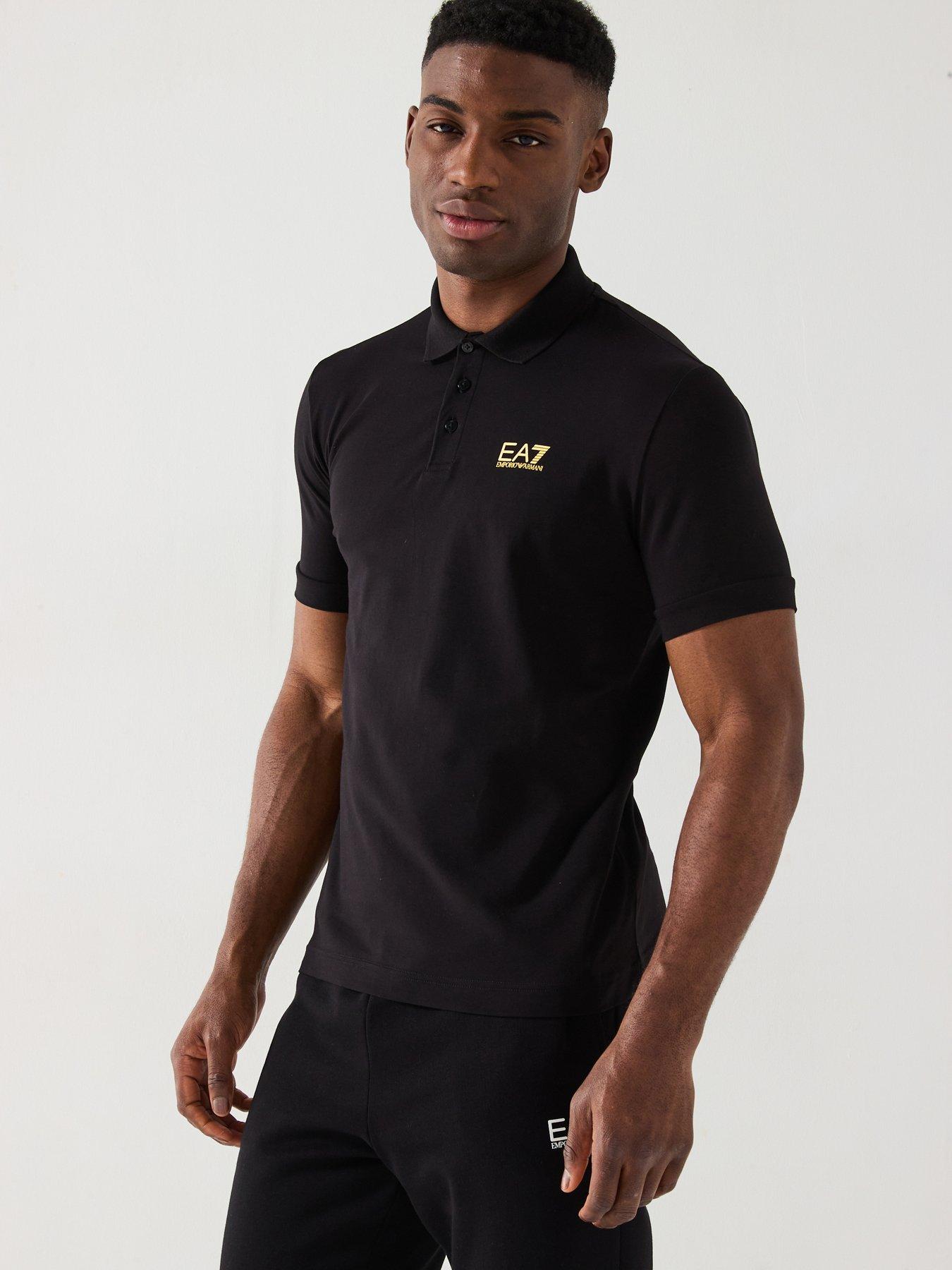 EA7 Emporio Armani Train Core ID Slim Fit Polo Shirt - Black
