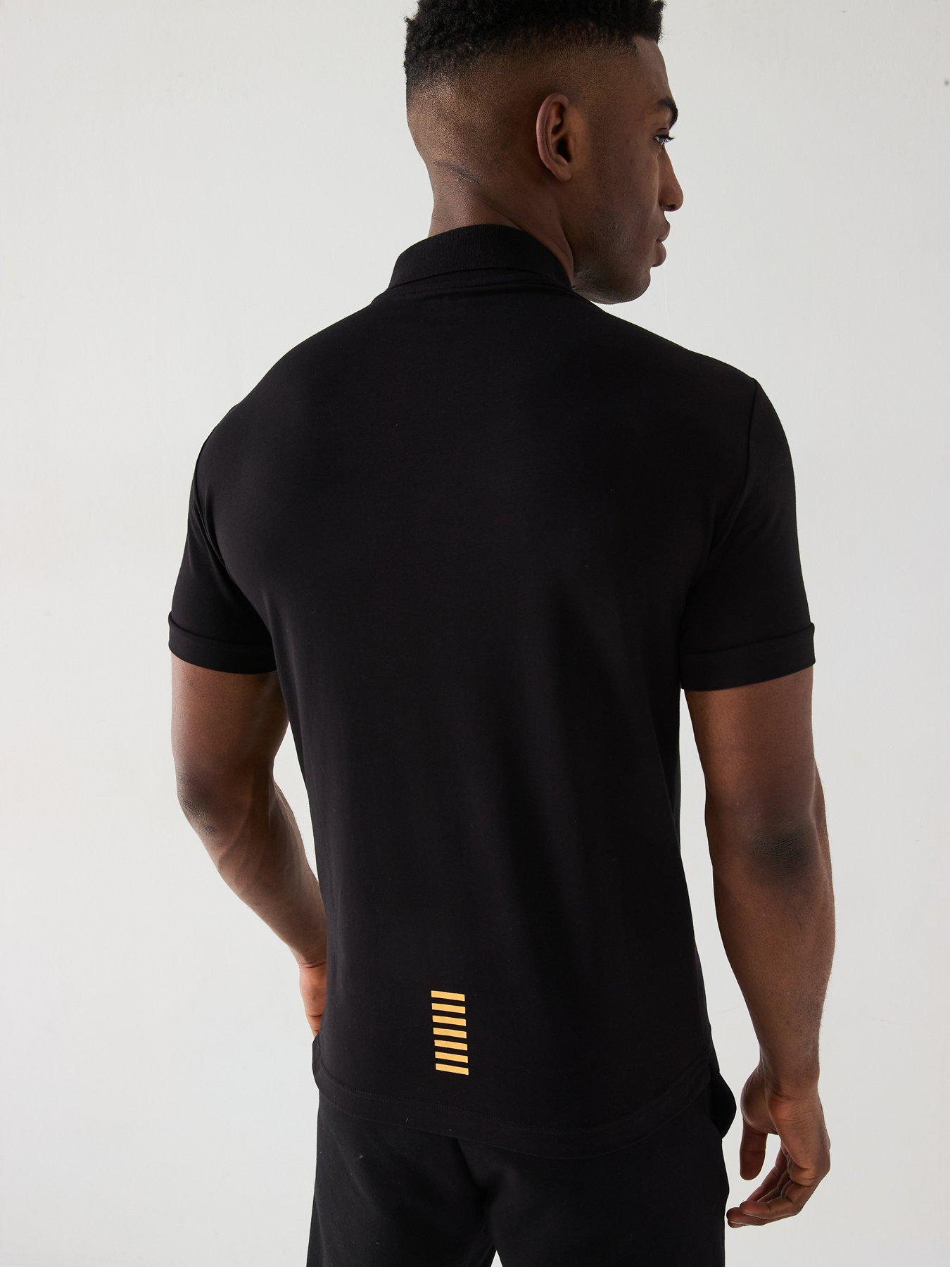  image of ea7-emporio-armani-train-core-id-slim-fit-polo-shirt-black