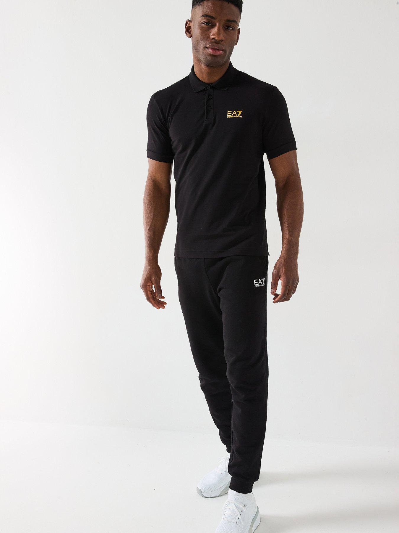  image of ea7-emporio-armani-train-core-id-slim-fit-polo-shirt-black