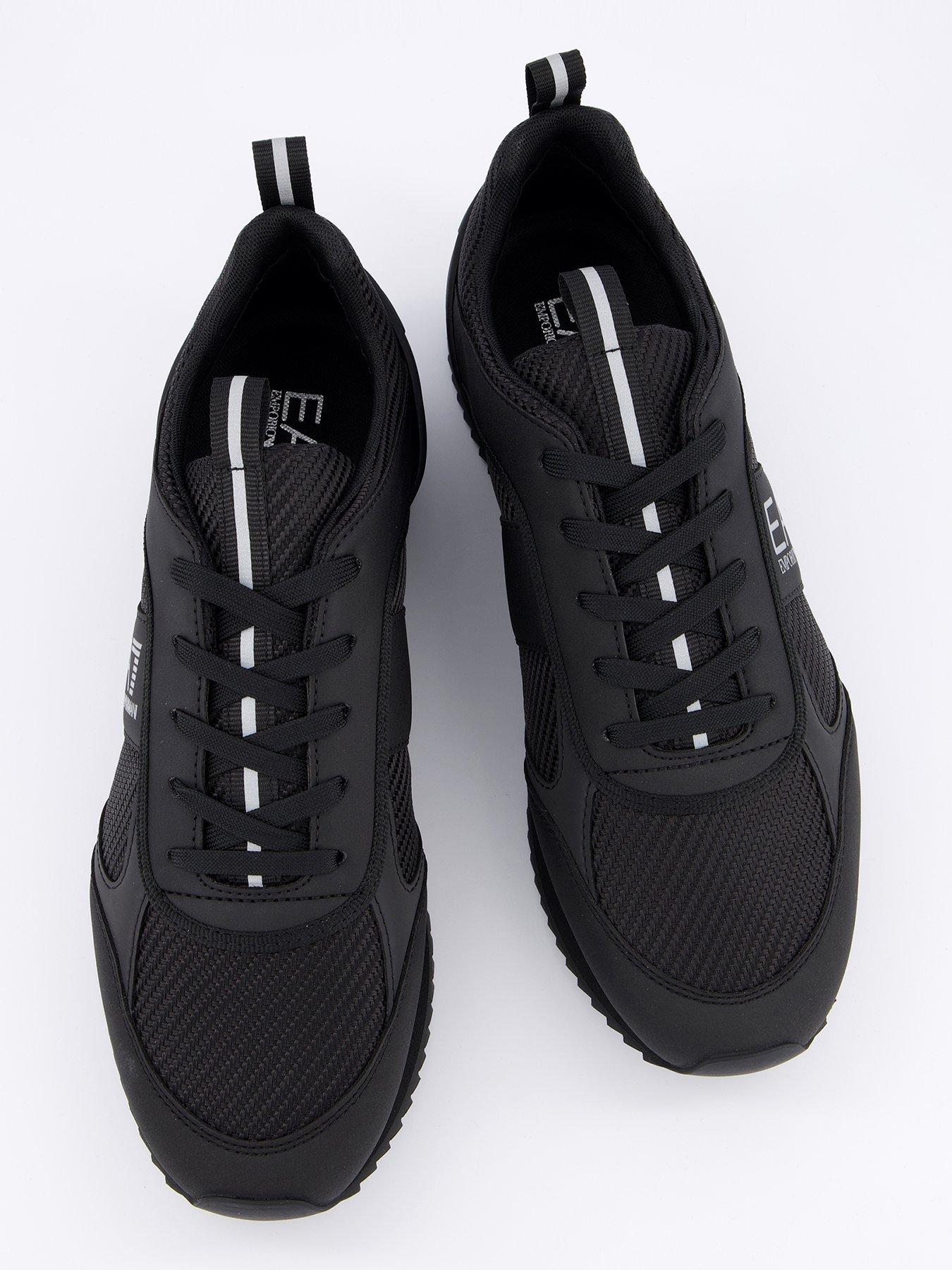  image of ea7-emporio-armani-logo-trainers-black