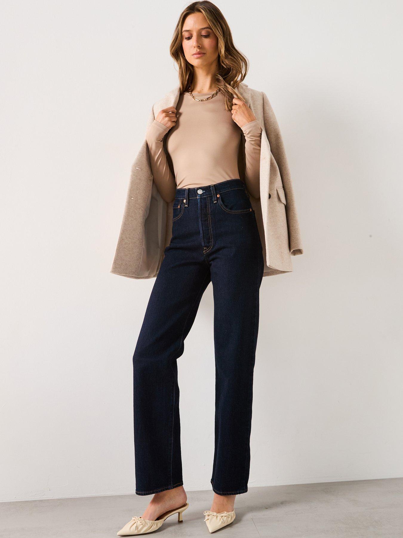  image of v-by-very-soft-touch-essential-long-sleeve-top-taupe