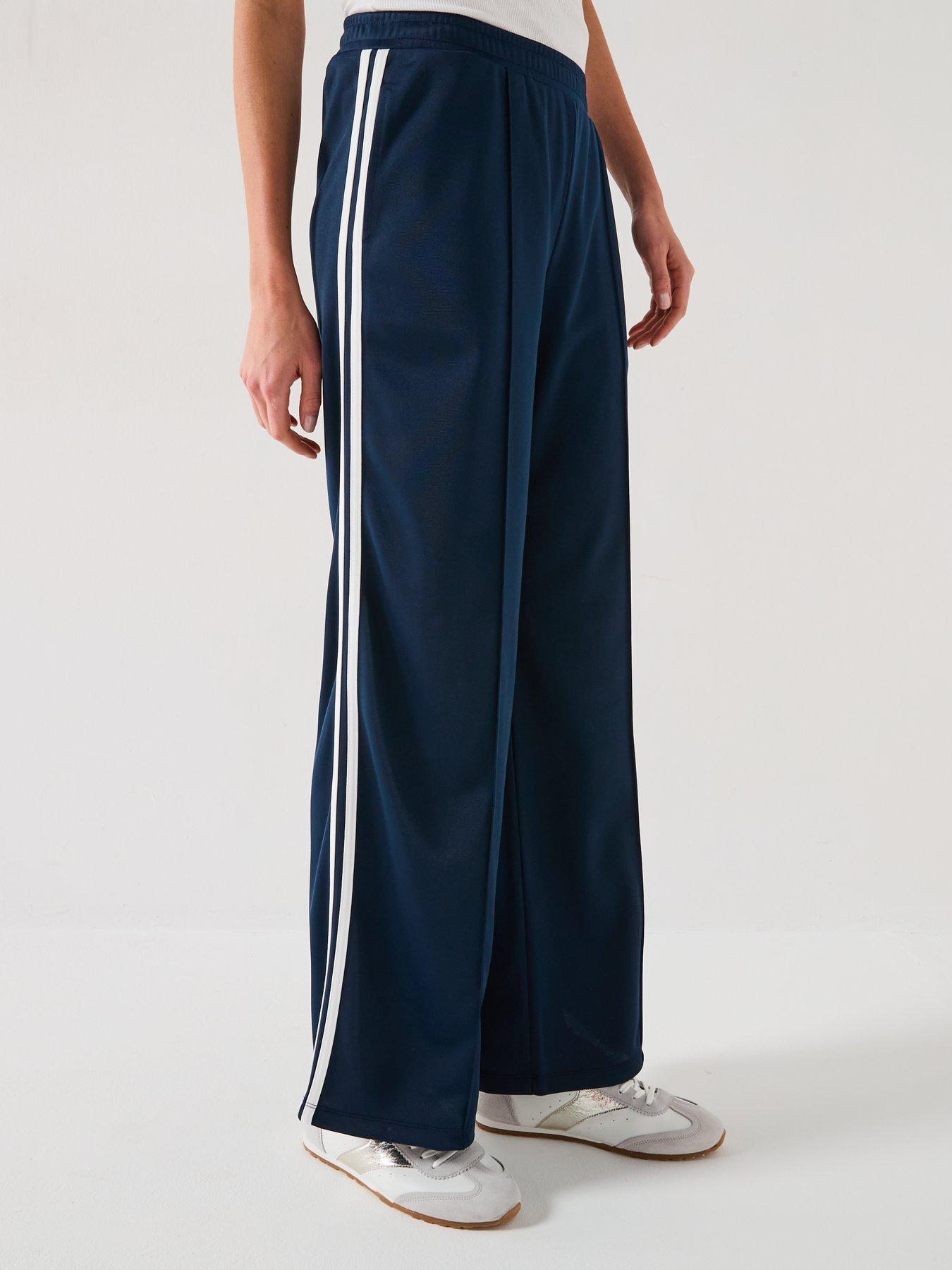 v-by-very-side-stripe-pin-tuck-wide-leg-jogger-navy