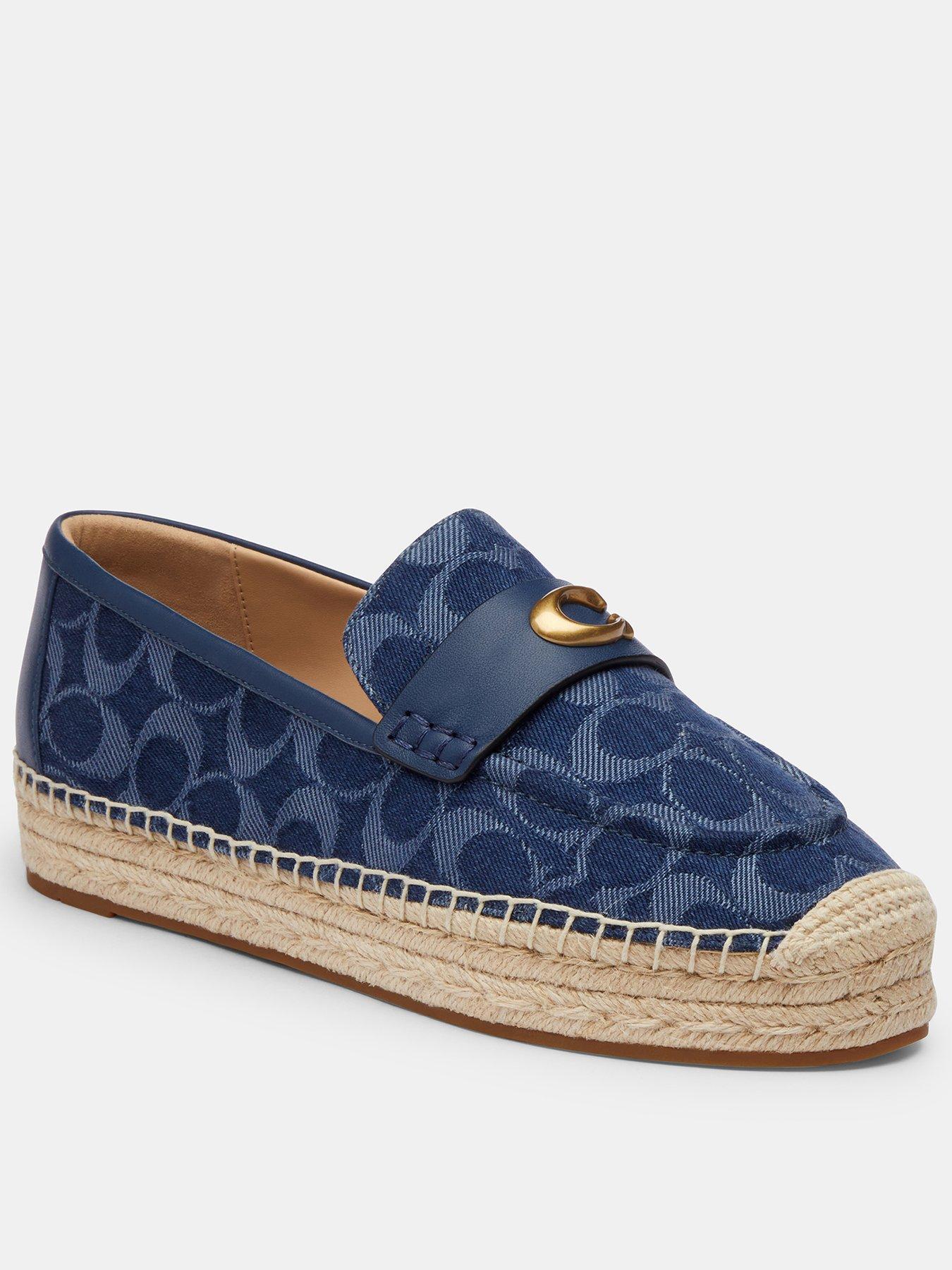 COACH Camilla Signature C Denim Espadrilles - Blue