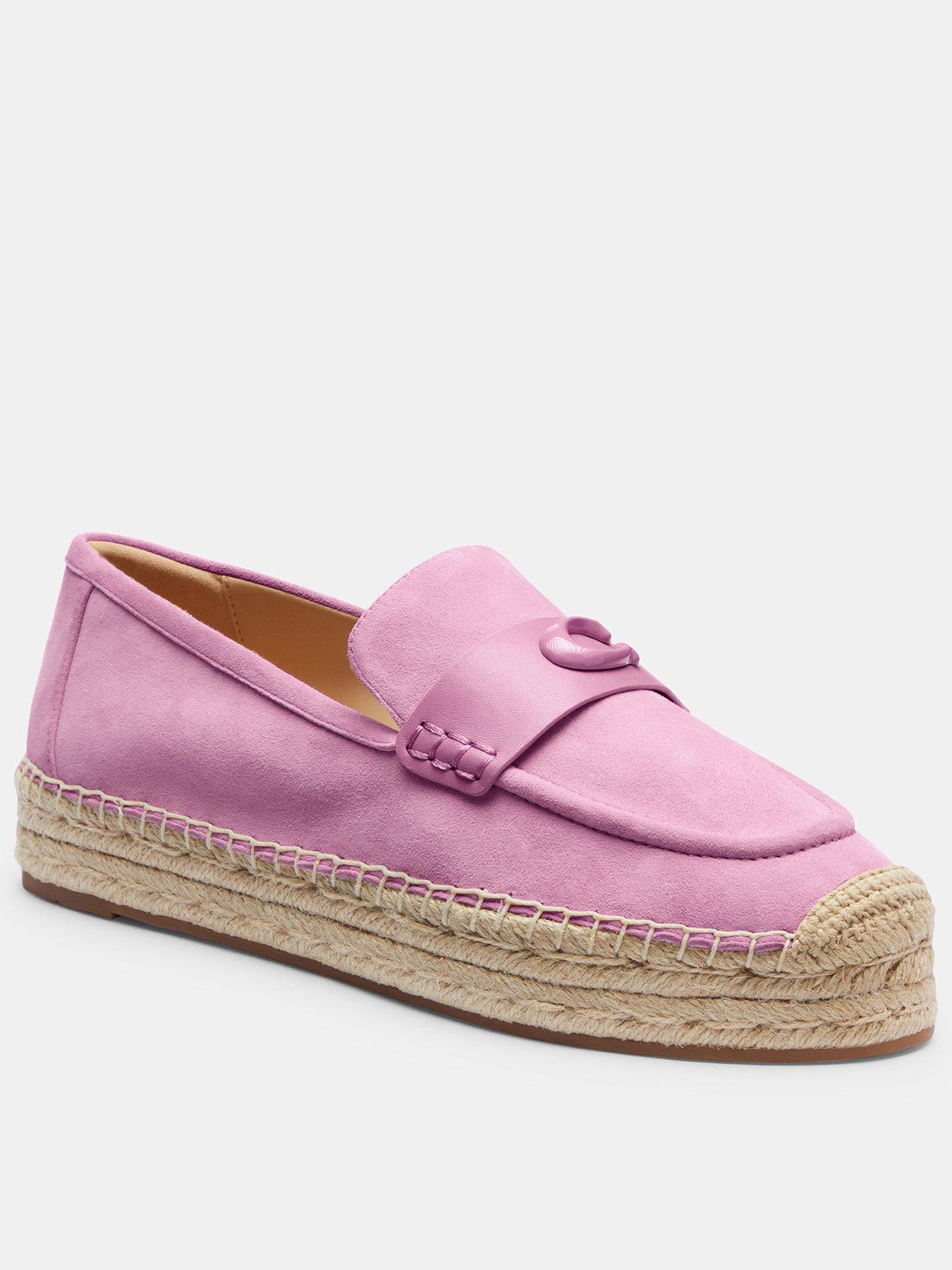 COACH Camilla Suede Espadrilles - Pink
