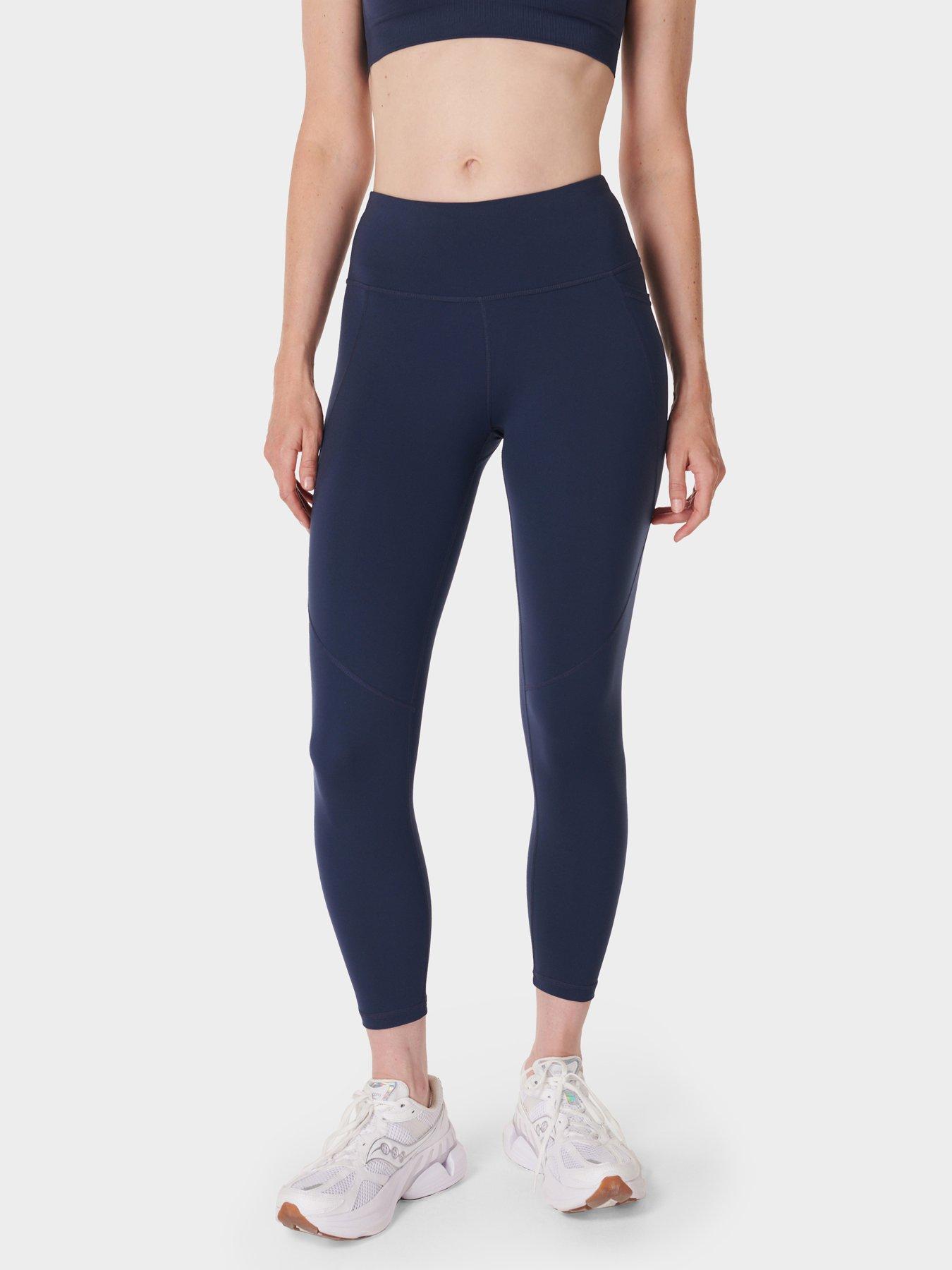 Sweaty Betty Womens Training Power 7/8 Workout Leggings - Navy