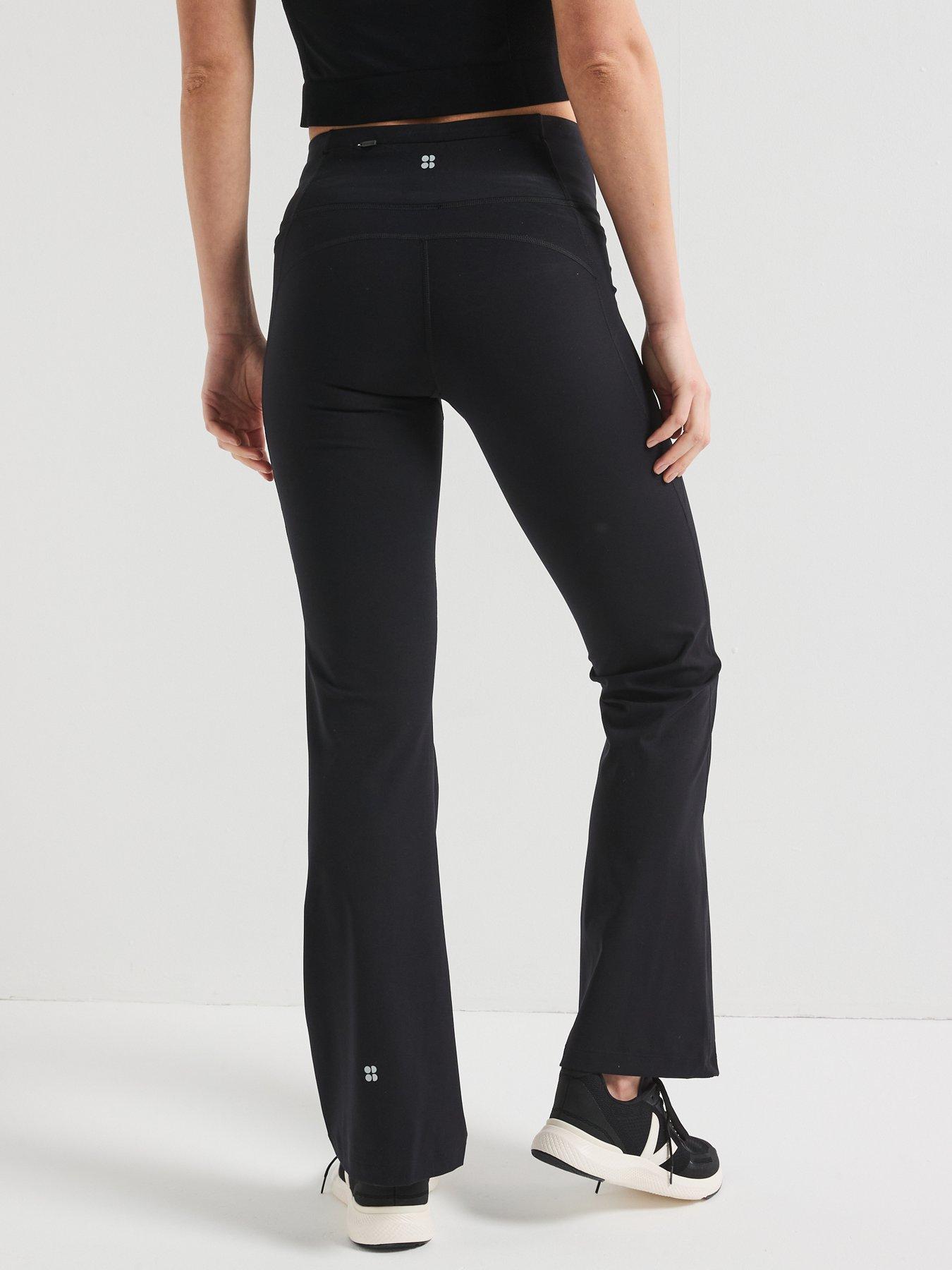  image of sweaty-betty-womens-training-power-30-boot-cut-trousers-black