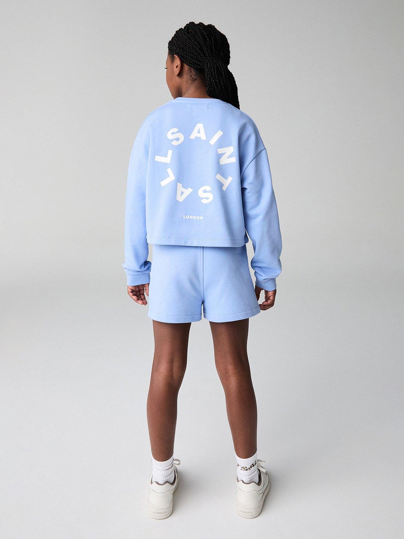  image of smallsaints-all-saints-tierra-sweat-set-blue
