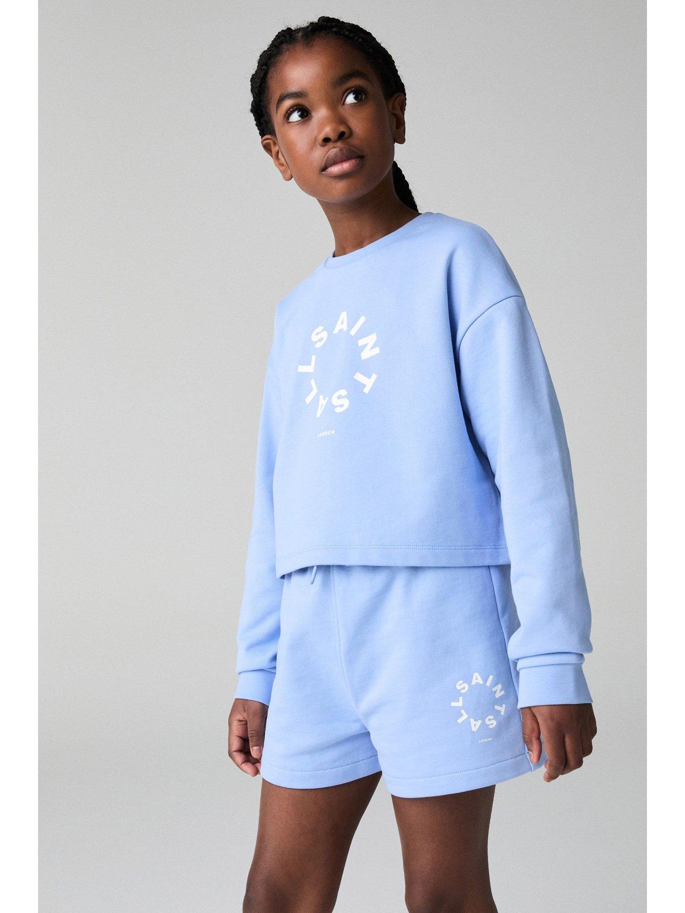 image of smallsaints-all-saints-tierra-sweat-set-blue