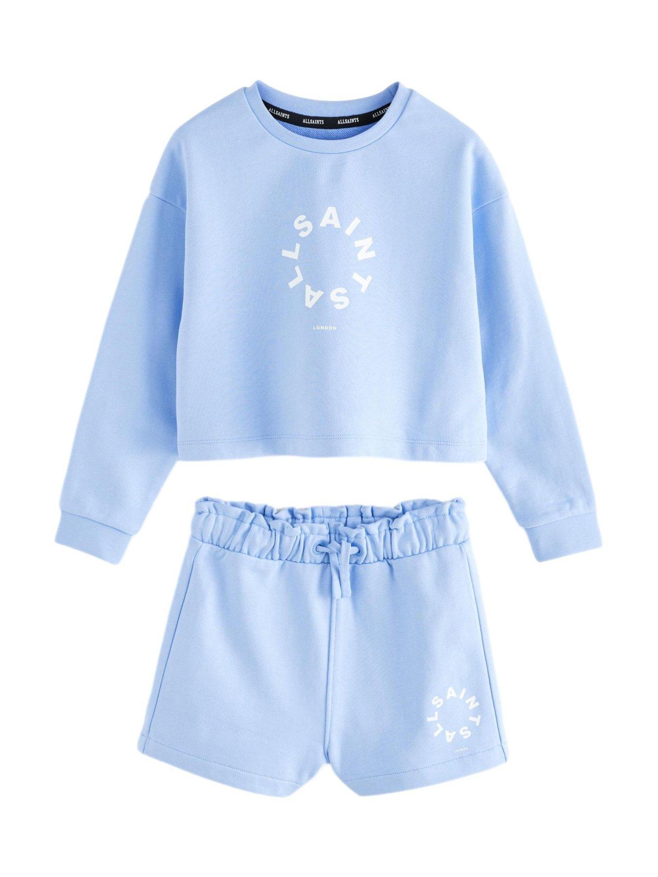  image of smallsaints-all-saints-tierra-sweat-set-blue
