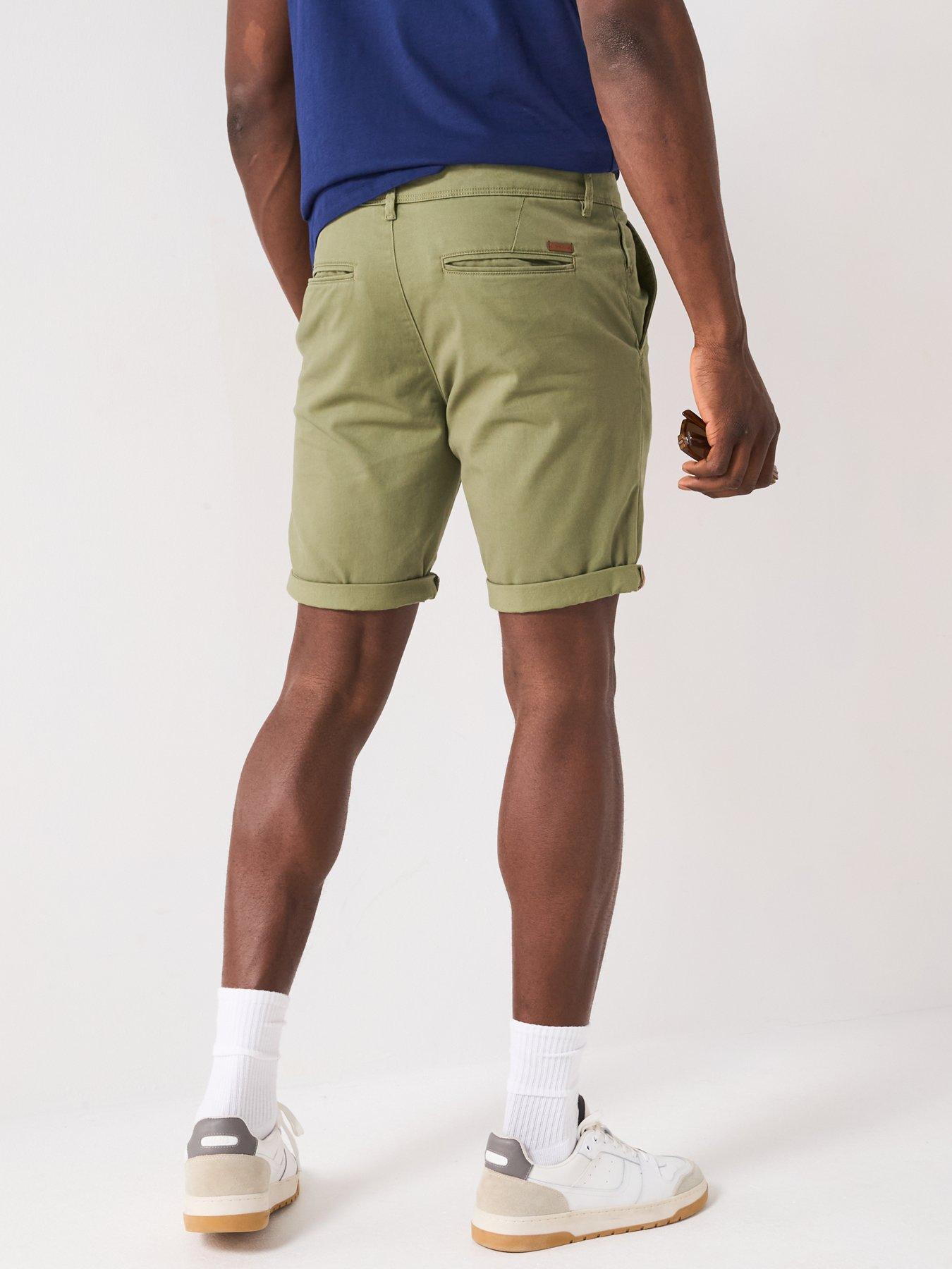  image of jack-jones-bowie-chino-shorts-deep-lichen-green