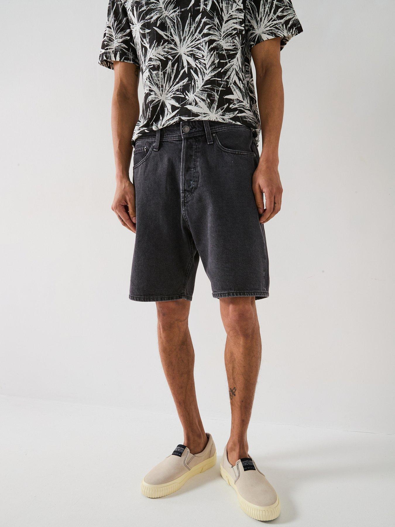 jack-jones-tony-original-baggy-denim-shorts-black